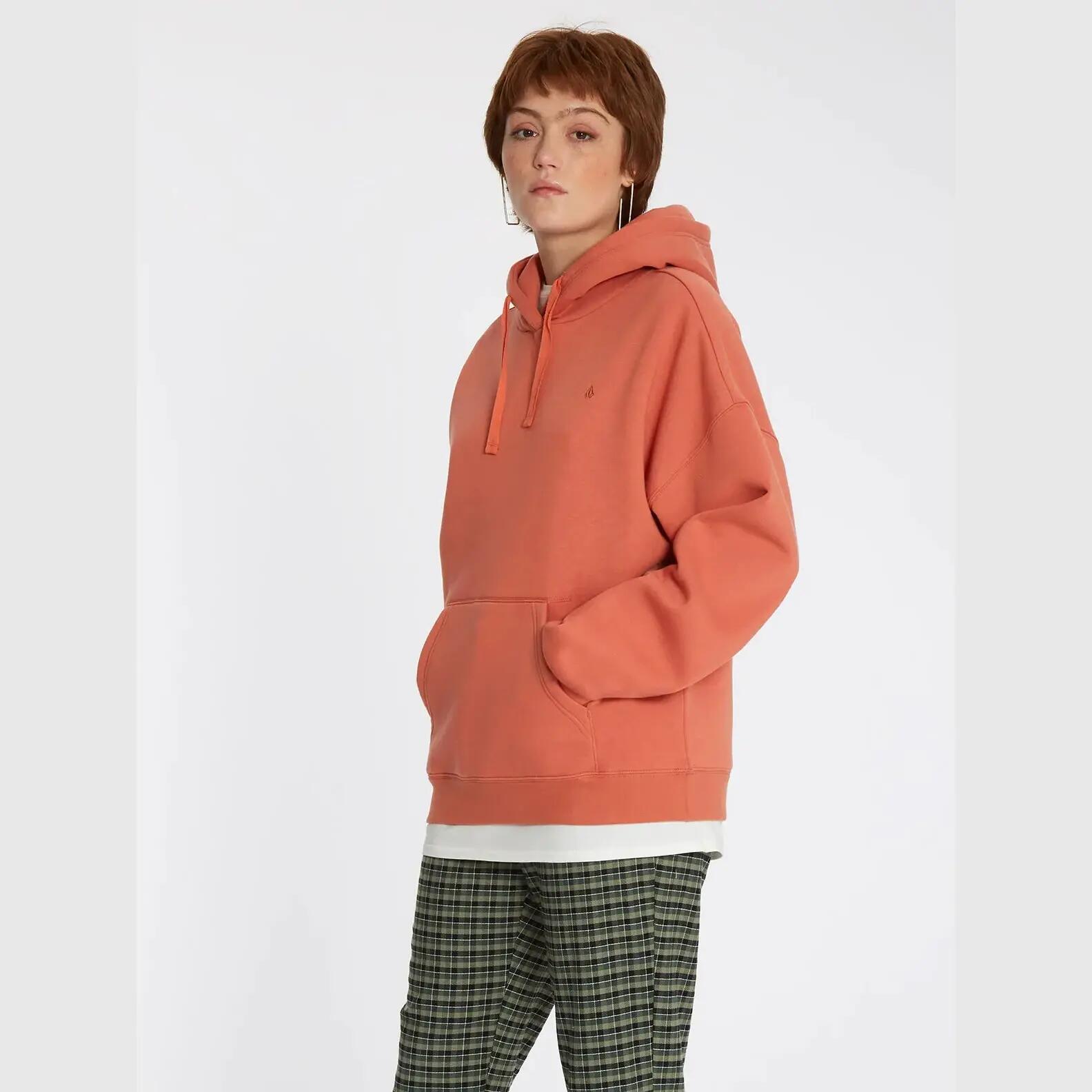 Sudadera con capucha Volcom Stone Heart II Terracota Naranja 3/4