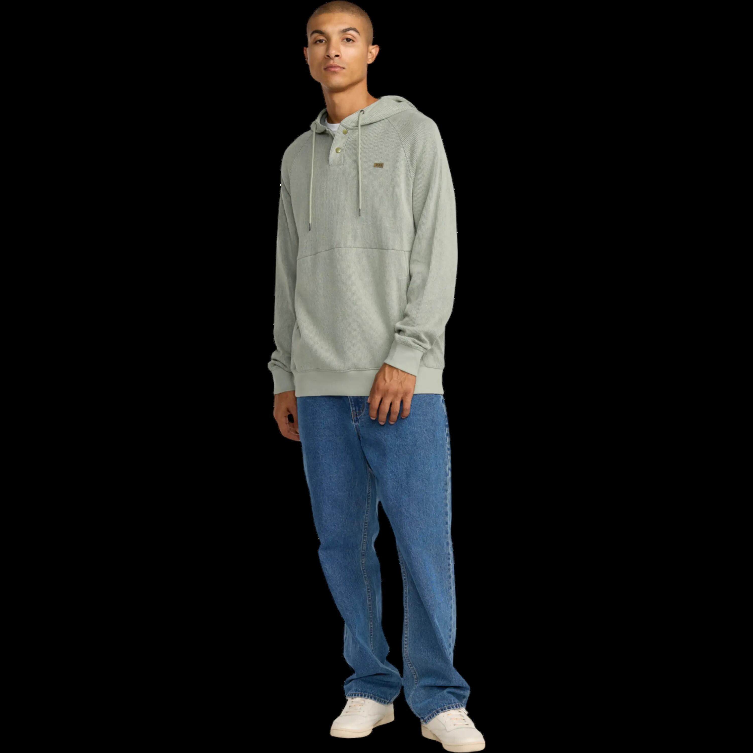 Sudadera con capucha RVCA Port Pullover 3 Verde Oliva 1/4