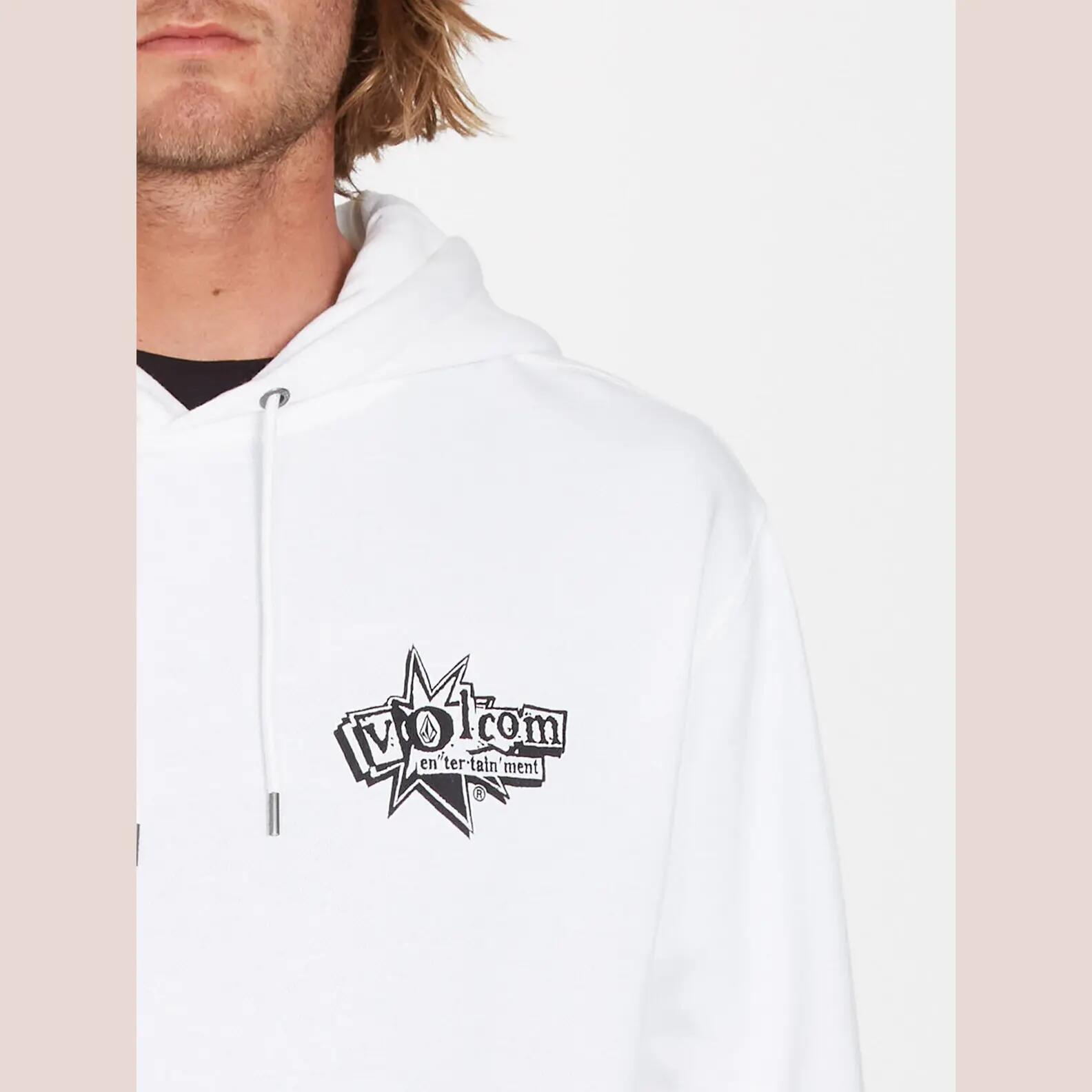 Felpa con cappuccio Volcom V Entertainment Bianco 3/4