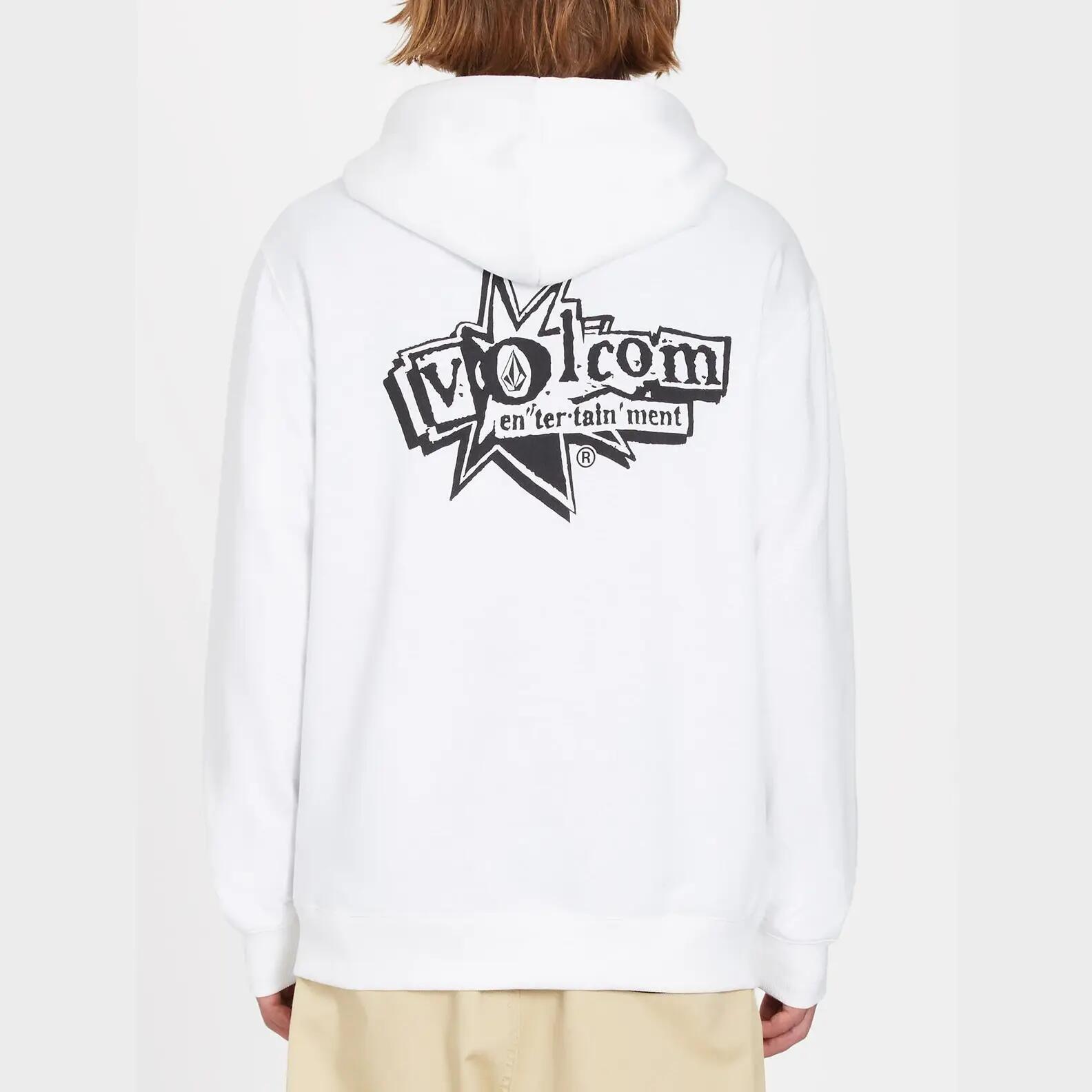 Felpa con cappuccio Volcom V Entertainment Bianco 2/4