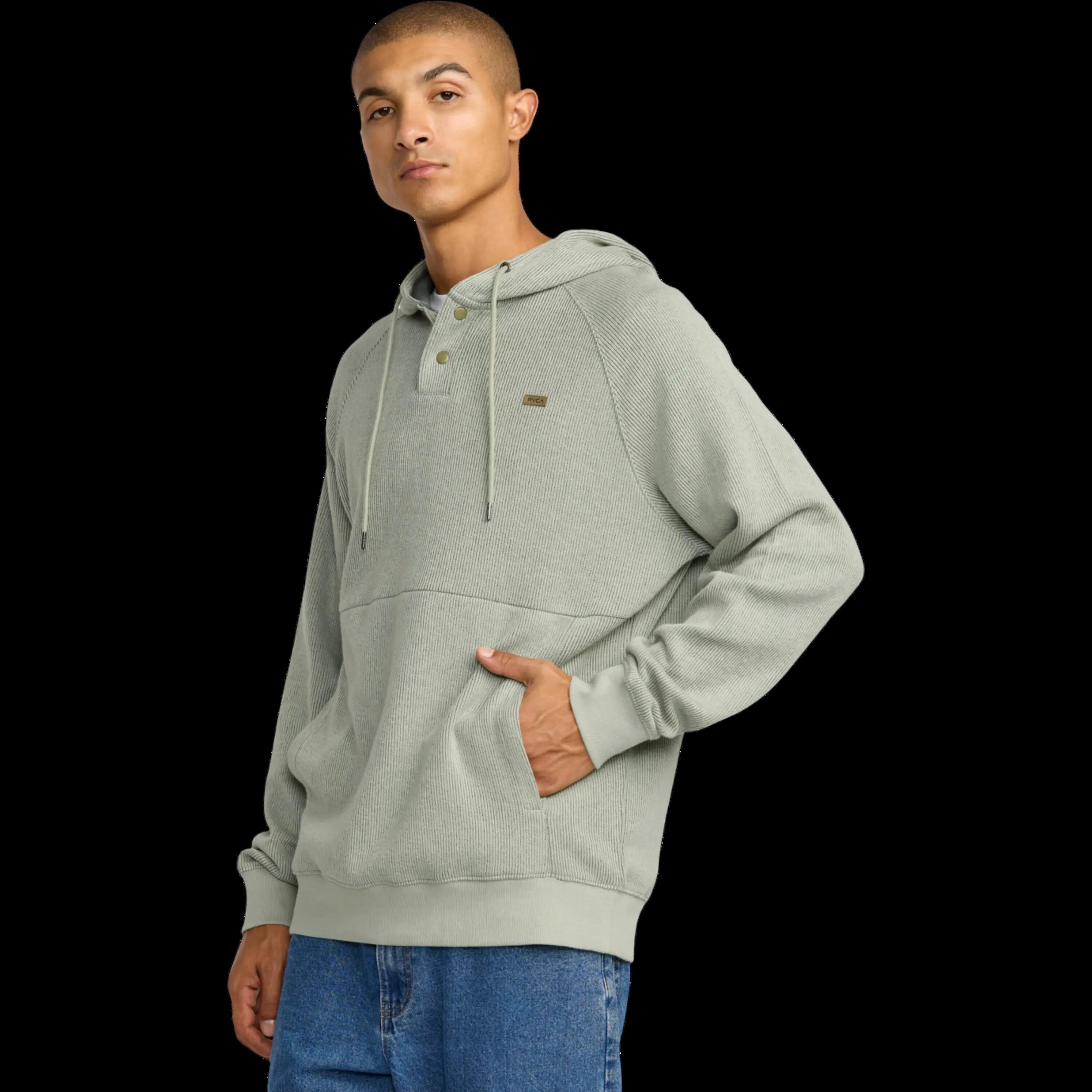 Sudadera con capucha RVCA Port Pullover 3 Verde Oliva 4/4