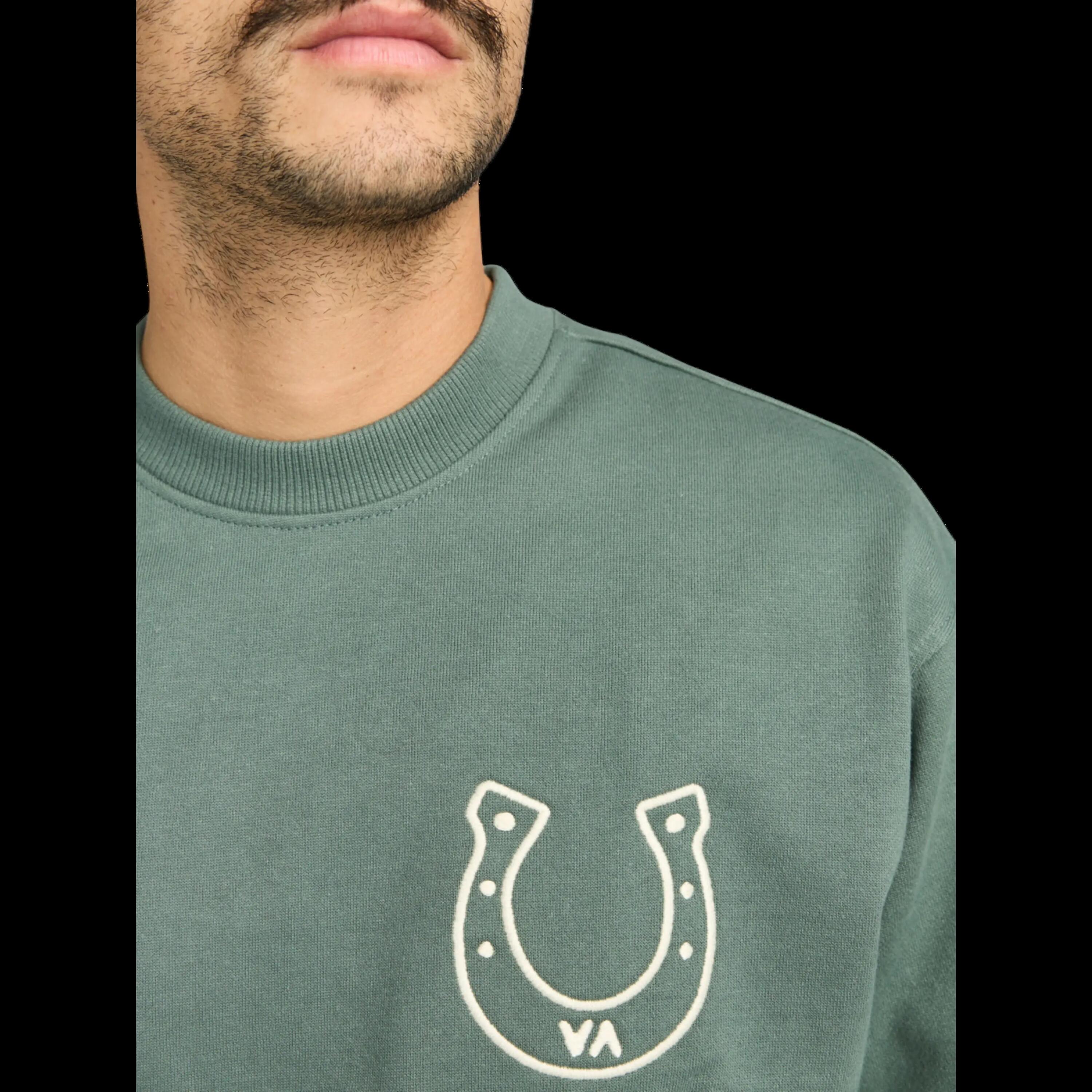 RVCA Lucky Sweatshirt Balsamgrün 3/4