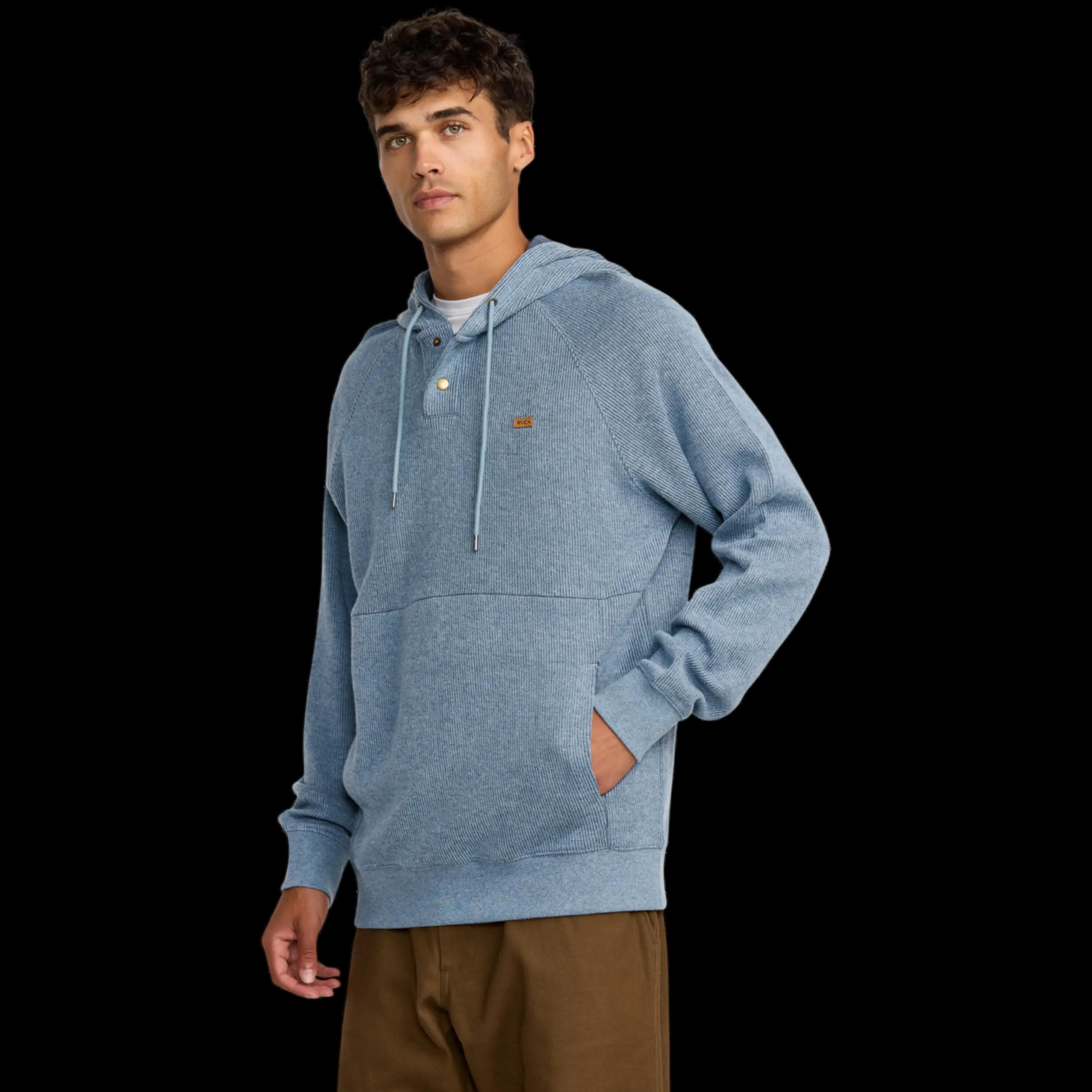 Sudadera con capucha RVCA Port Pullover 3 Azul Vintage 3/4