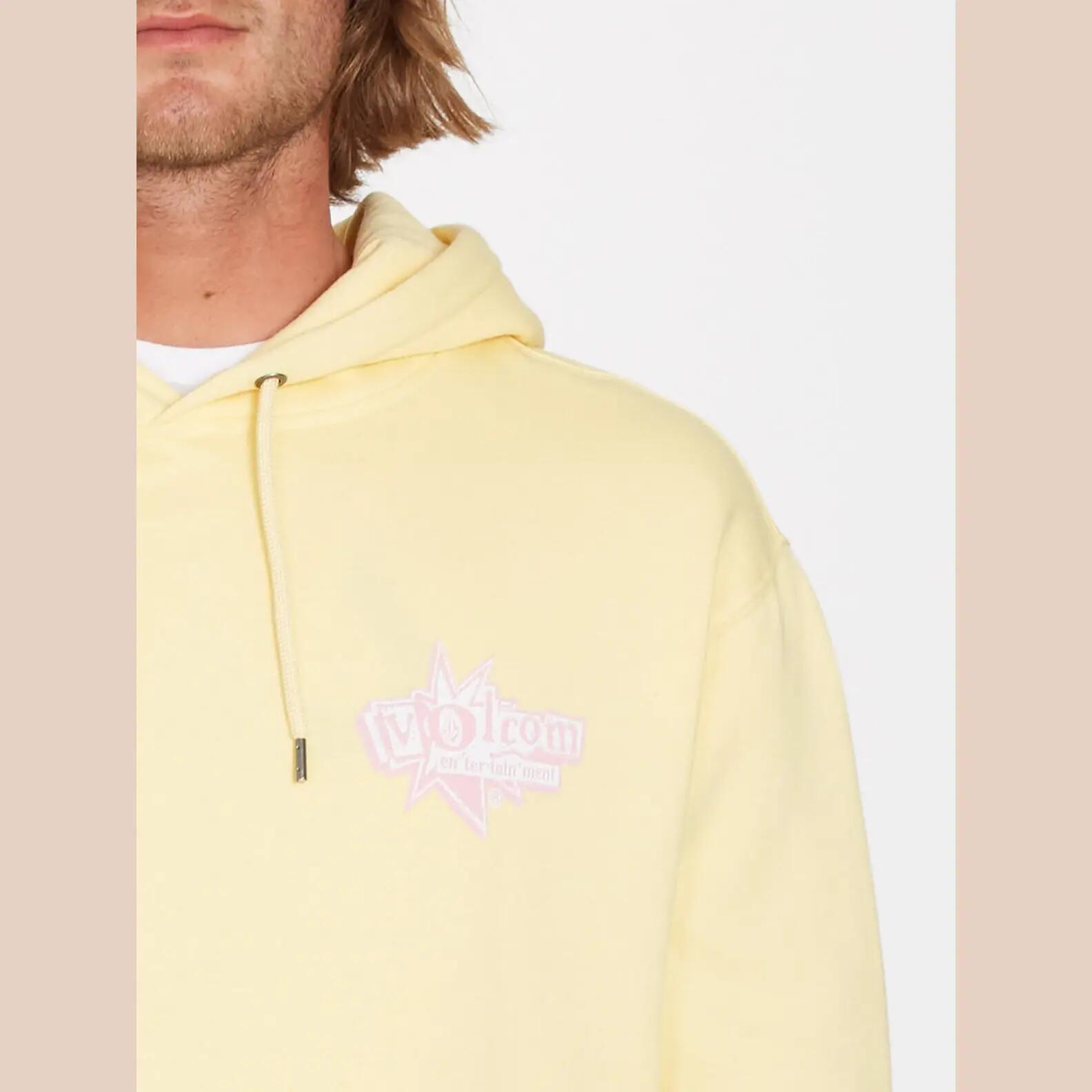 Sudadera con capucha Volcom V Entertainment Amarillo 3/4