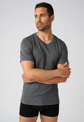T-shirt double face col rond Thermolactyl - Blanc - Col Rond - Manches Courtes