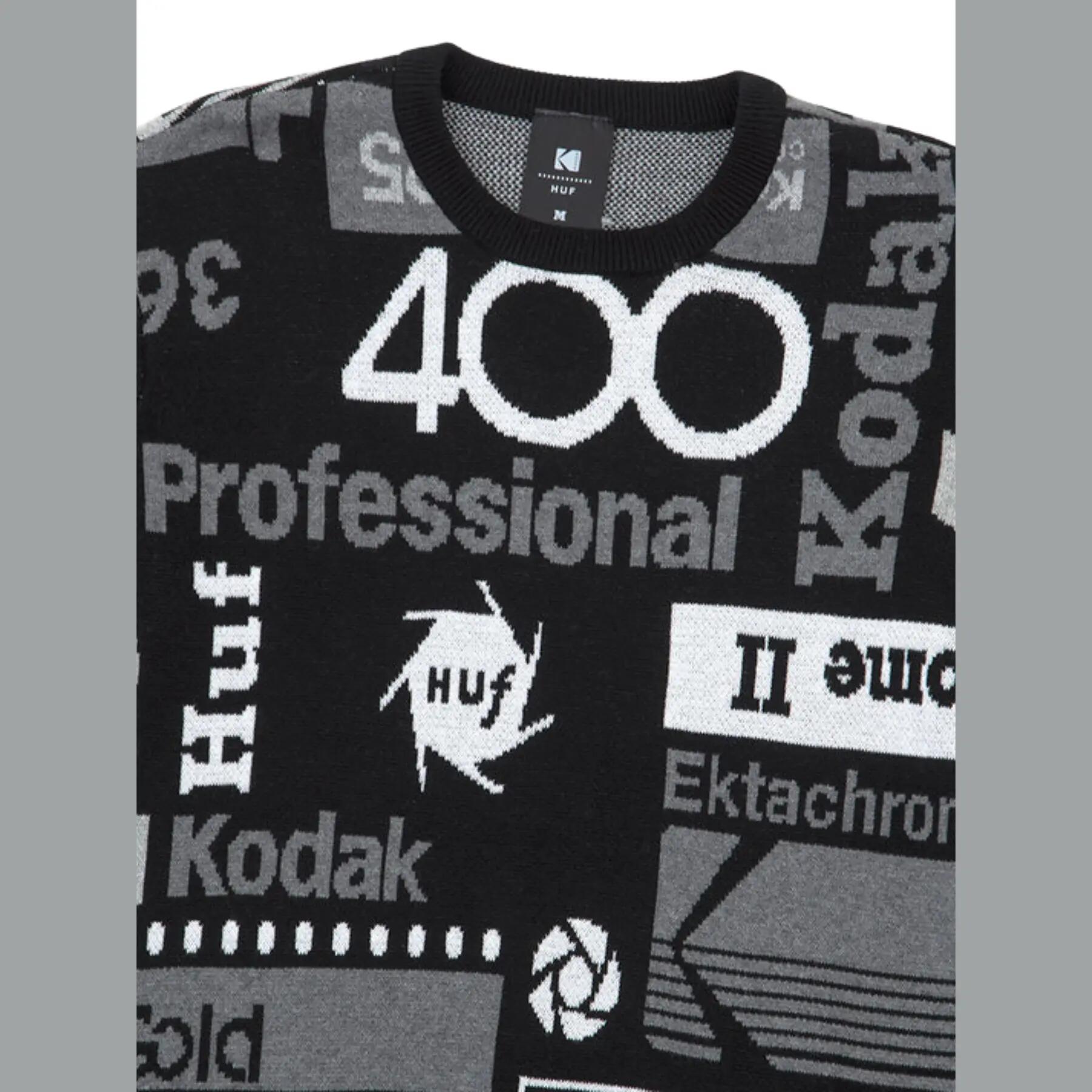 Sudadera HUF Dark Room Jacquard Knit Negro 3/4