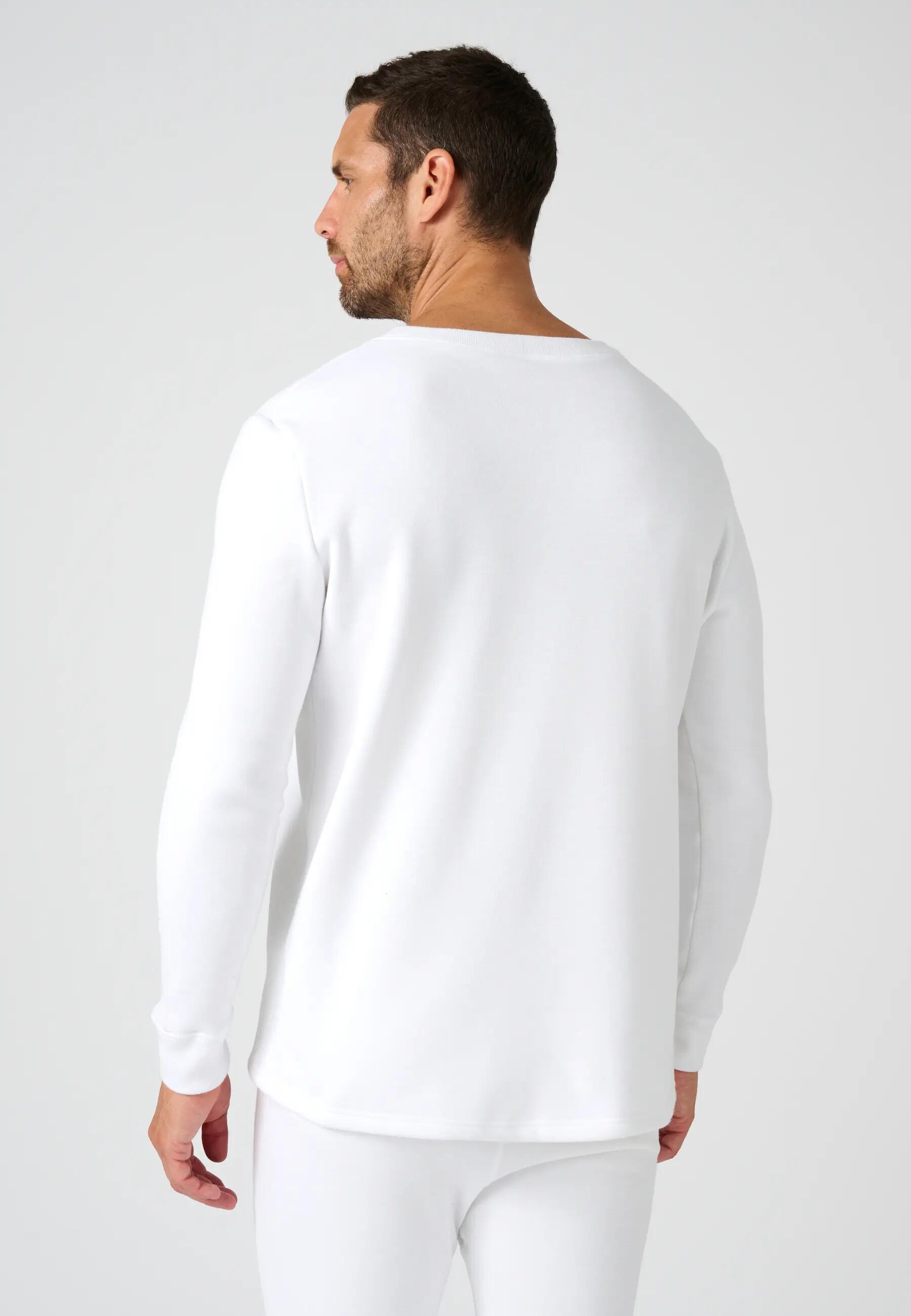 T-shirt thermique Thermolactyl manches longues, molleton gratté - Blanc 3/5