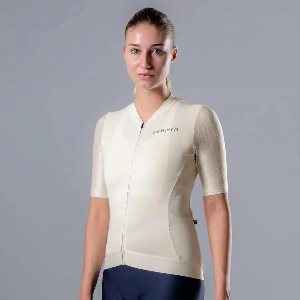 Intermediate Dames Fietsshirt korte mouwen wielershirt 2/5