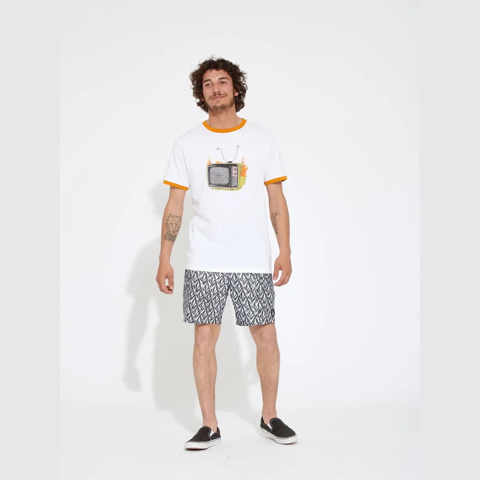 Camiseta Volcom Stoneyvision Blanco 4/4