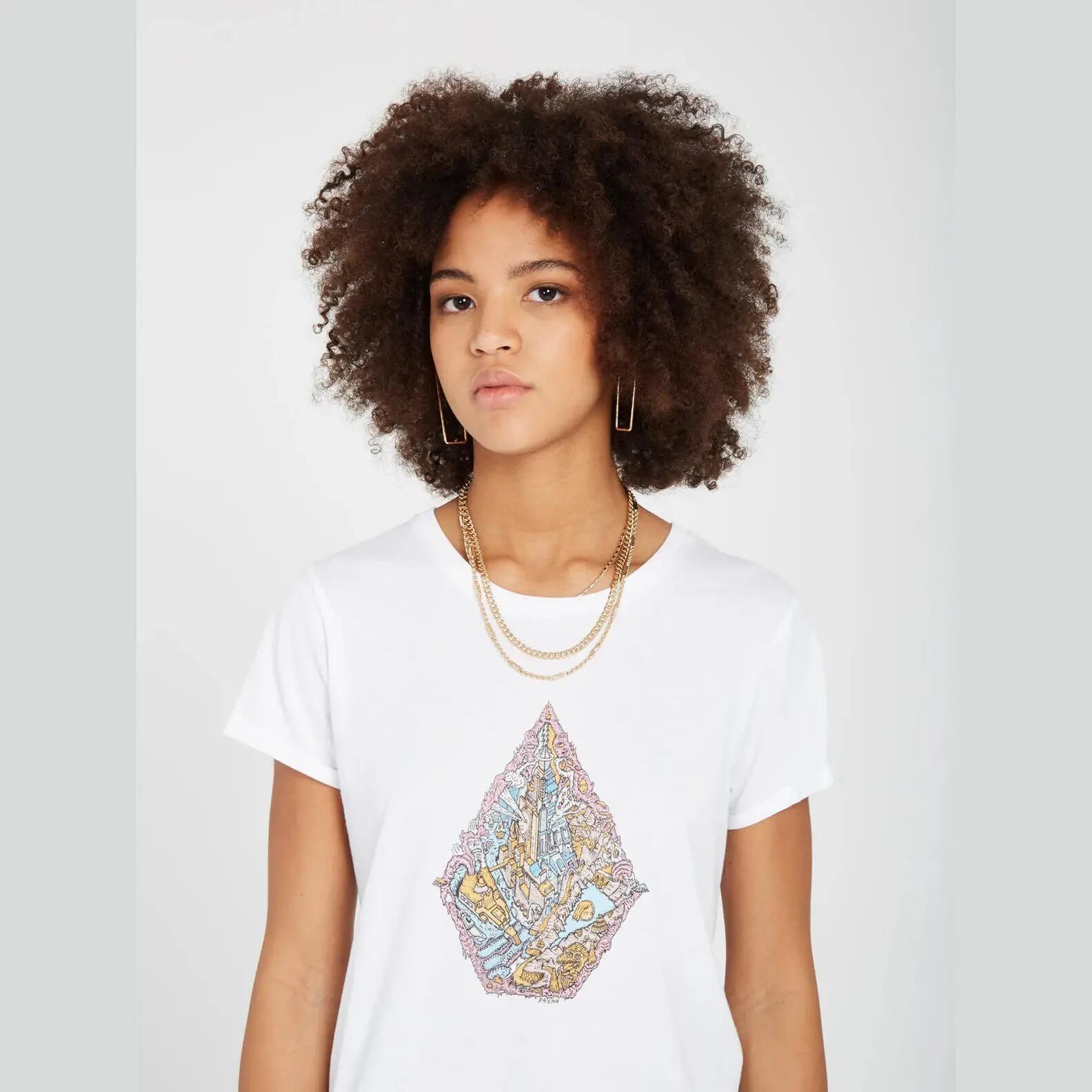 T-shirt Volcom Radical Daze Branco 4/4