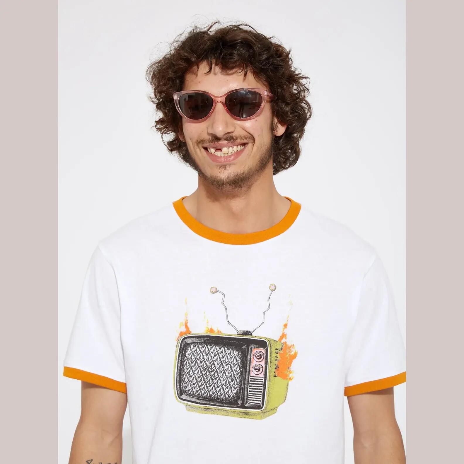 Camiseta Volcom Stoneyvision Blanco 3/4
