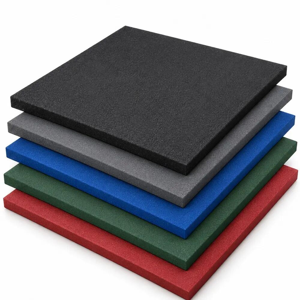 ARQUICAUCHO Placa de Borracha para Academia 50x50cm x10mm Preto 9/9