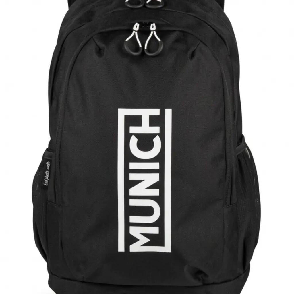 Mochila - Gym - Unisex - 22 L - Munich Gym Sport - Negro/Blanco 3/5
