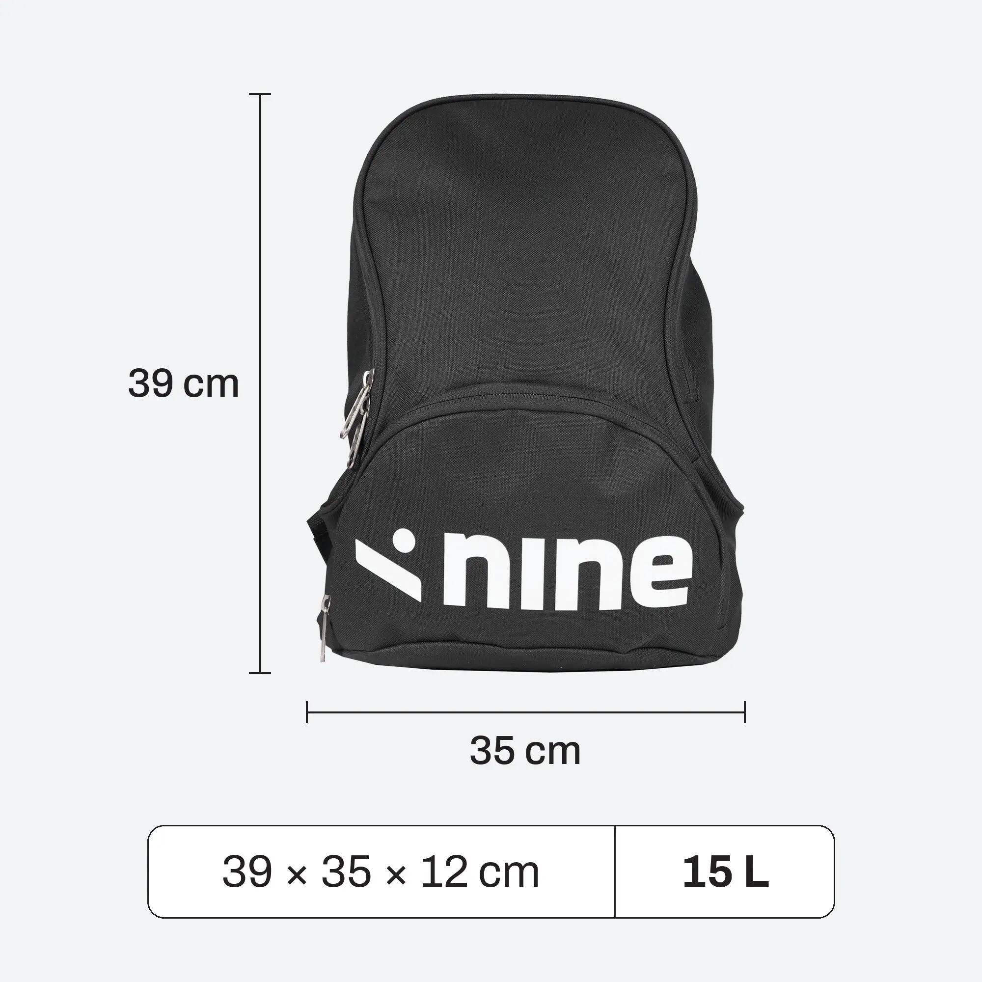 Mochila de gimnasio pequeña con zapatillero para voleibol 15 L RIVA negra 6/6