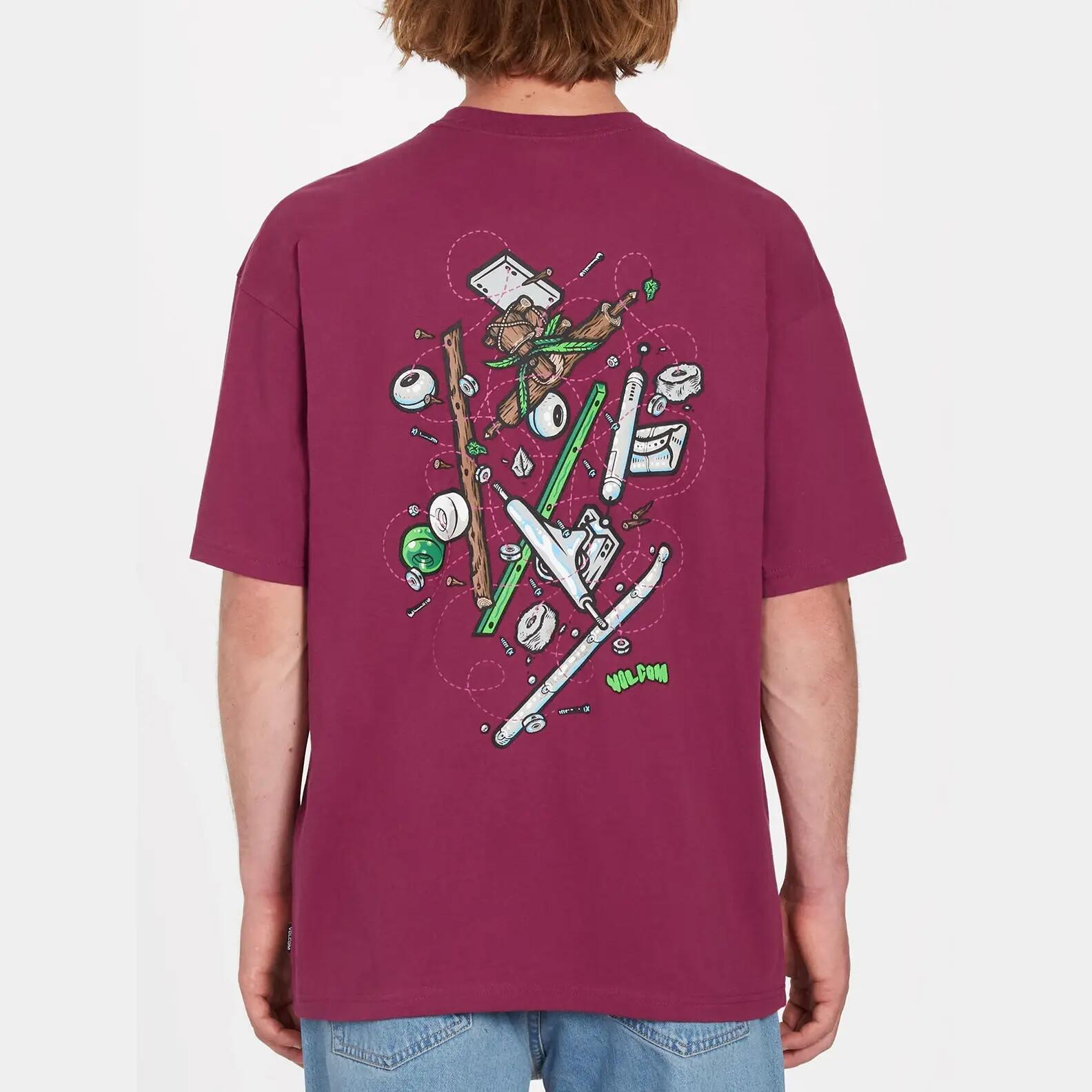 T-shirt Volcom Todd Bratrud Ameixa Purple 2/4
