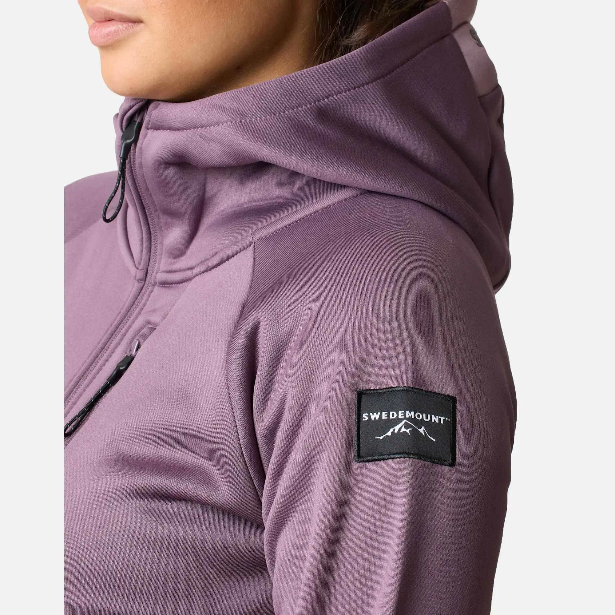 Bluza Polarowa Rozpinana Wędrówki Kobieta Lofoten Regularny Krój 9/9