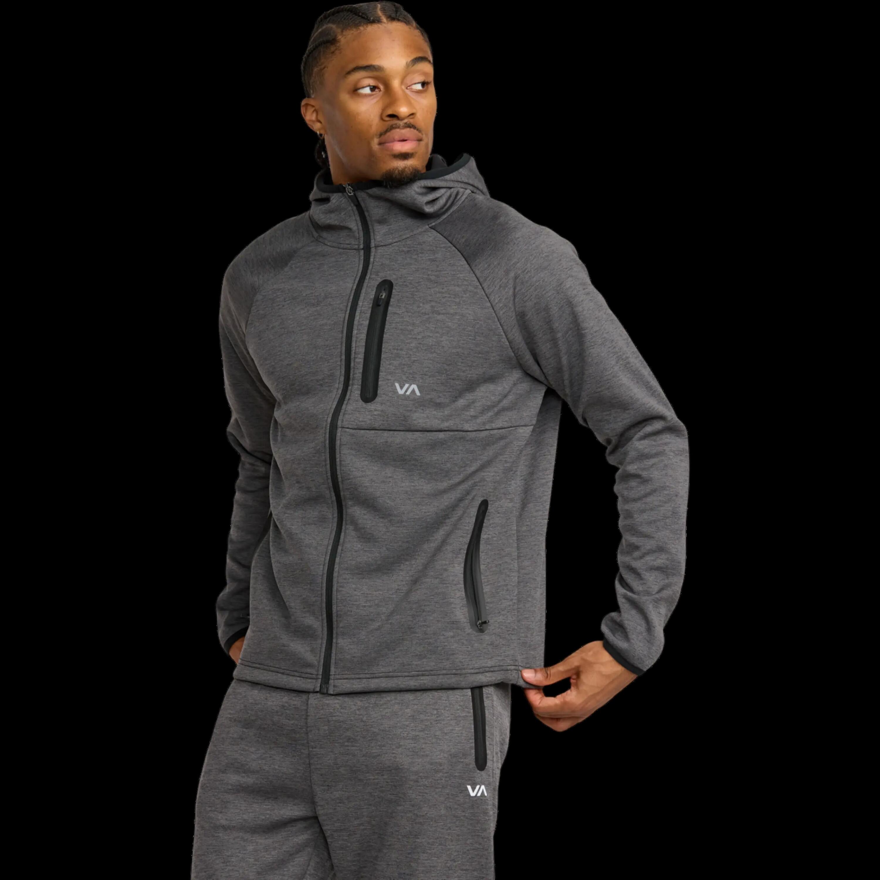 Sweatshirt com capuz e fecho Rvca Balance Tech Preto 4/4