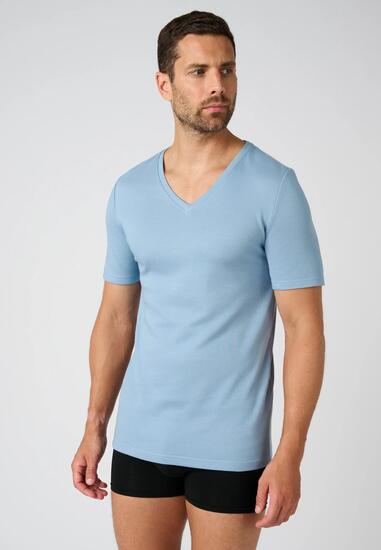 T-shirt double face col V thermique Thermolactyl