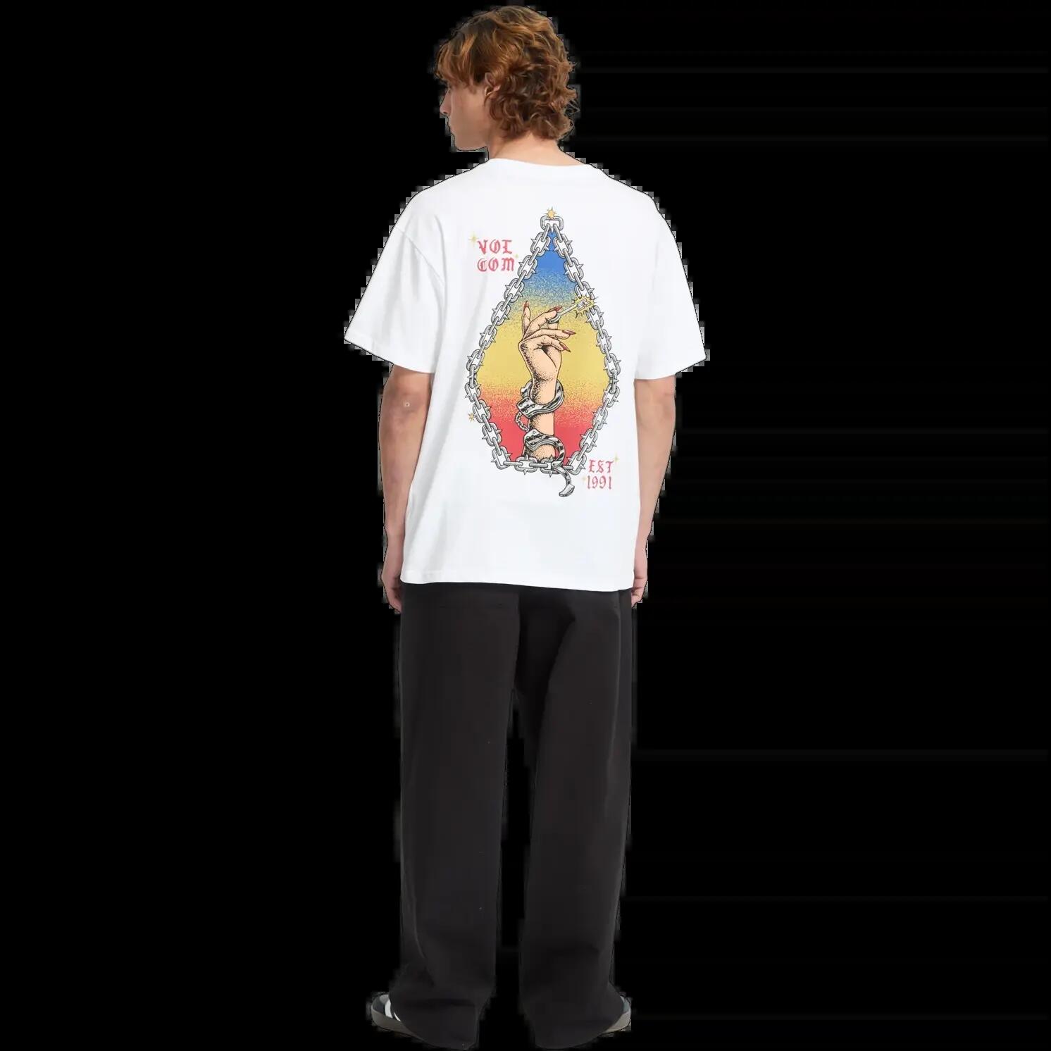 Maglietta Volcom Fa Daniel Shepard Nero Bianco 4/6