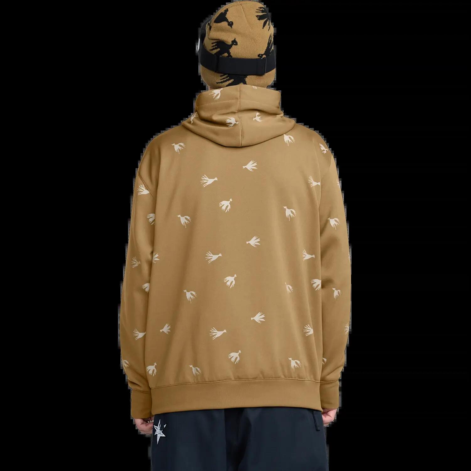 Felpa con cappuccio Volcom Hydro Riding Bronzo Marrone 2/2