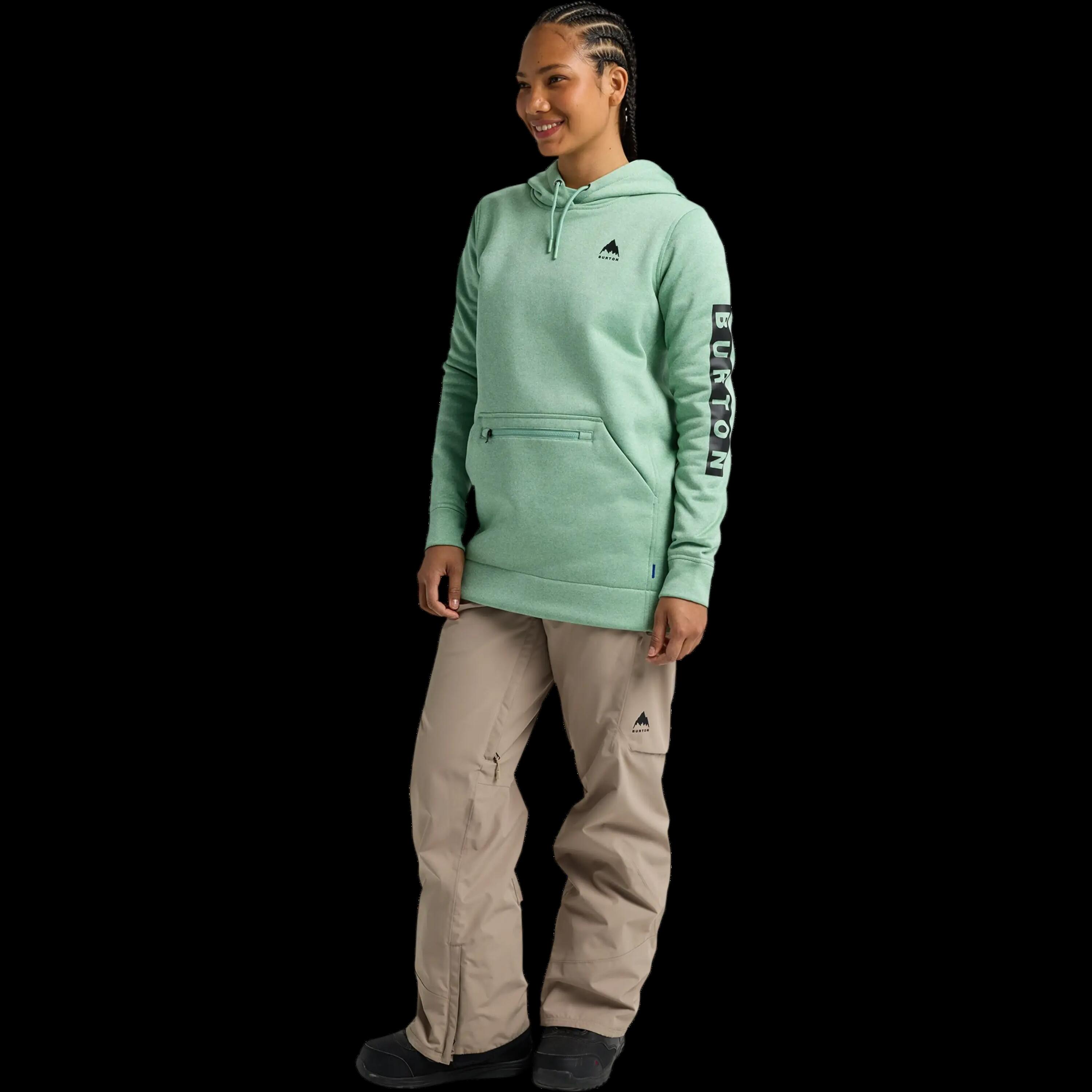 Burton Oak Long Kapuzenpullover Salbeigrün 4/4