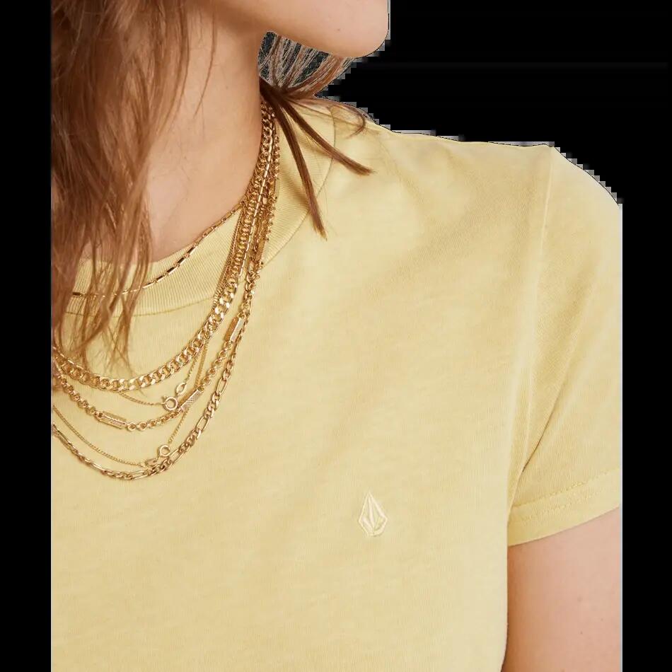 T-shirt Volcom Solid Stone Emb Amarelo 3/3