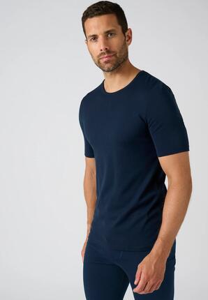 T-shirt thermique Thermolactyl manches courtes maille interlock - Noir