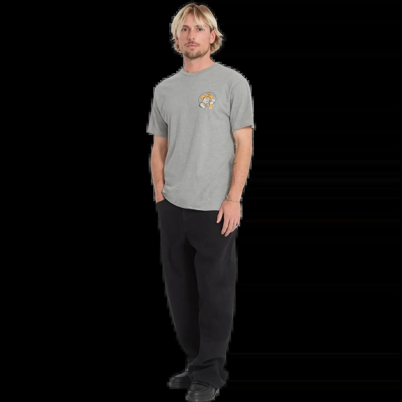 Volcom MEOWDY T-Shirt Heather Grau 5/7
