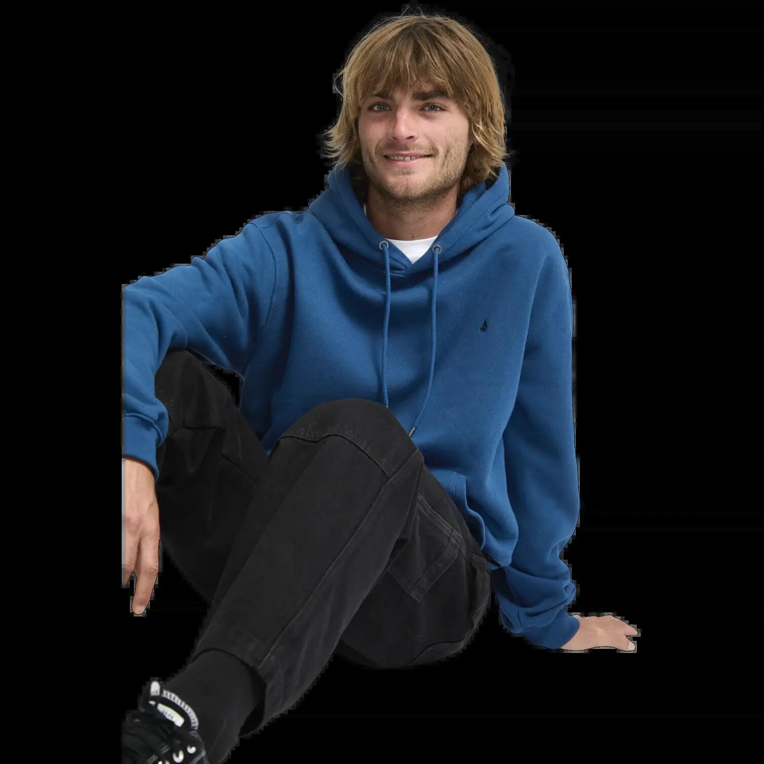 Volcom Single Stone Kapuzenpullover Kosmisches Blau 4/6