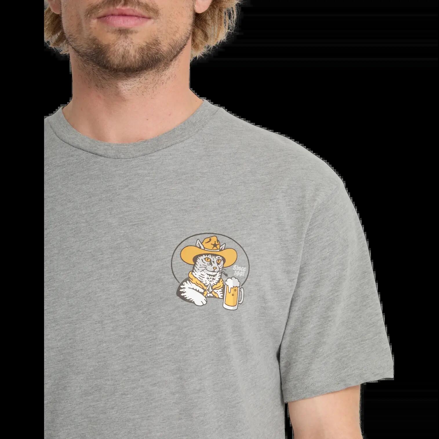Volcom MEOWDY T-Shirt Heather Grau 4/7