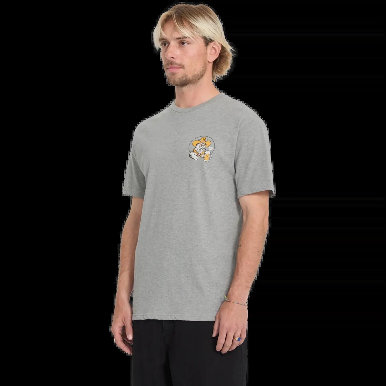 Volcom MEOWDY T-Shirt Heather Grau 3/7