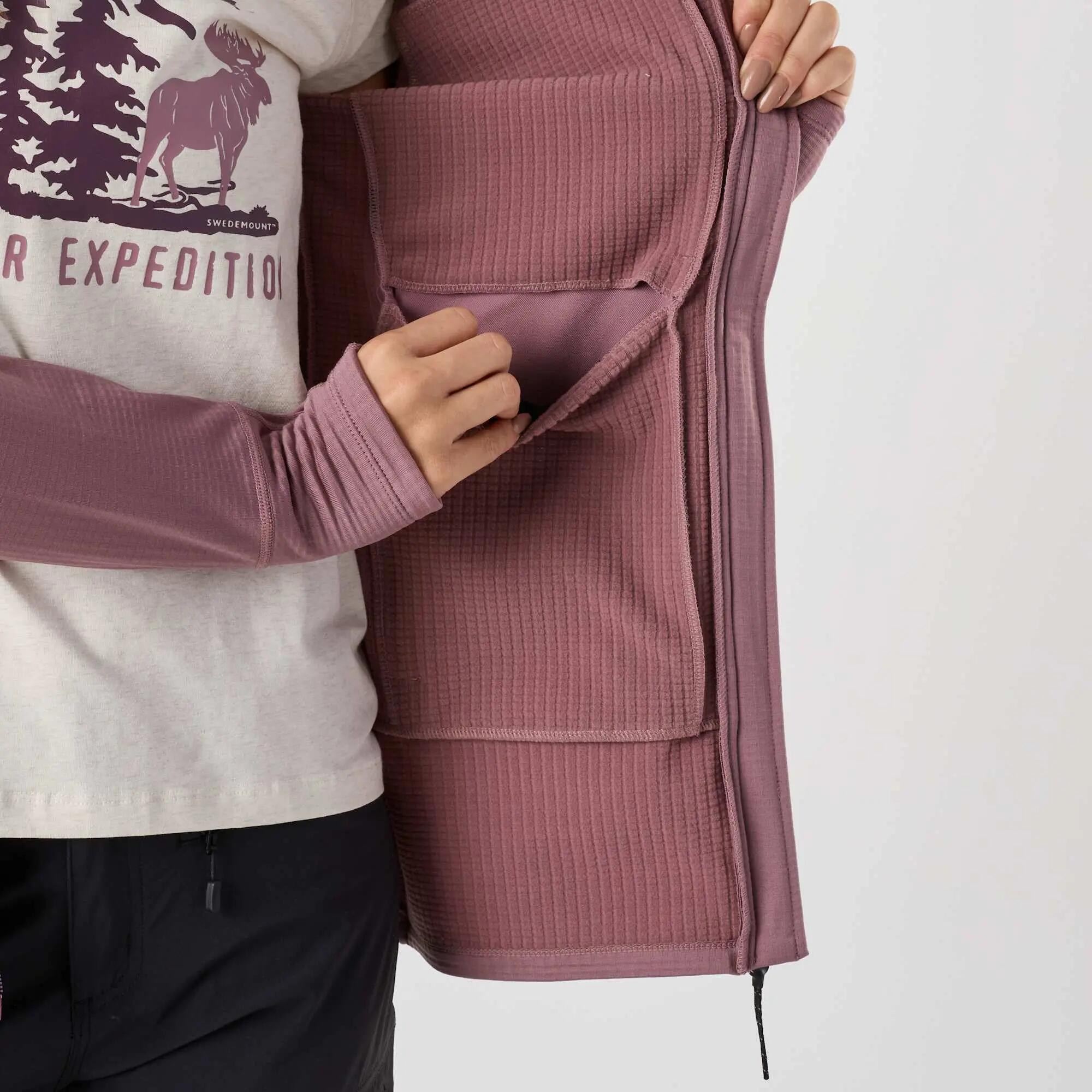 Veste polaire randonnée femme zippée intégrale Trondheim Wind Mid Layer Full Zip 9/10