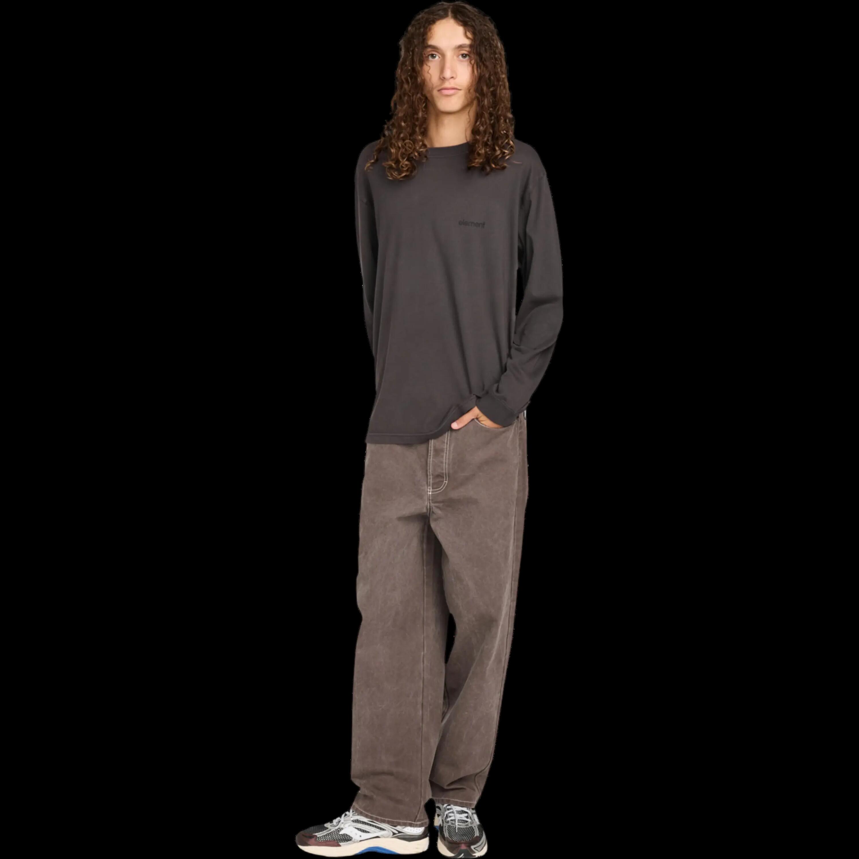 Sudadera Element Lowcase Pigment Crew Negro 4/4