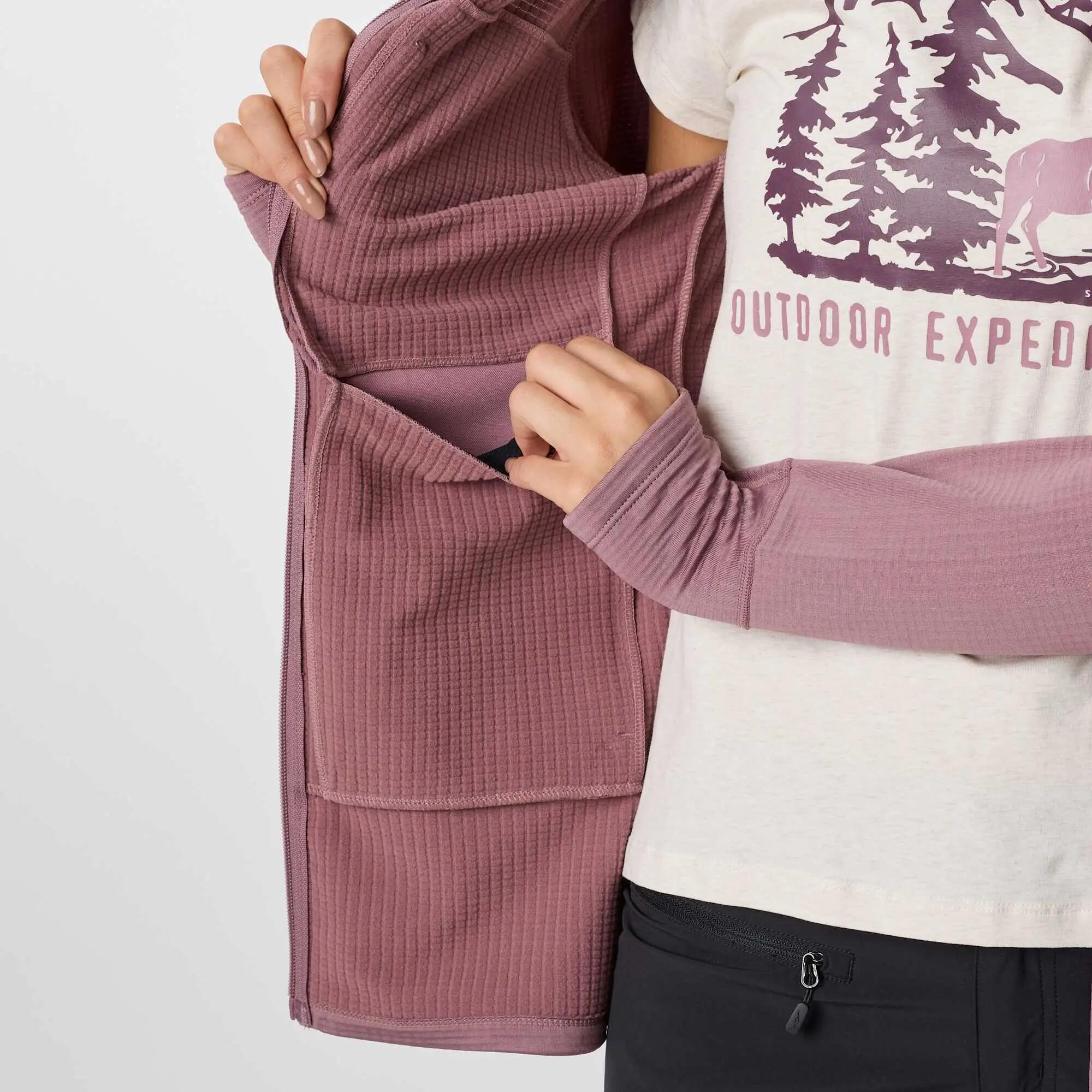 Veste polaire randonnée femme zippée intégrale Trondheim Wind Mid Layer Full Zip 8/10