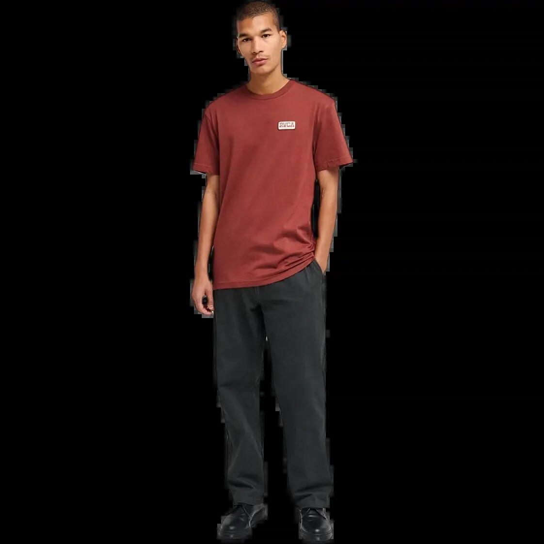 Camiseta Rvca Old West Rojo 3/8