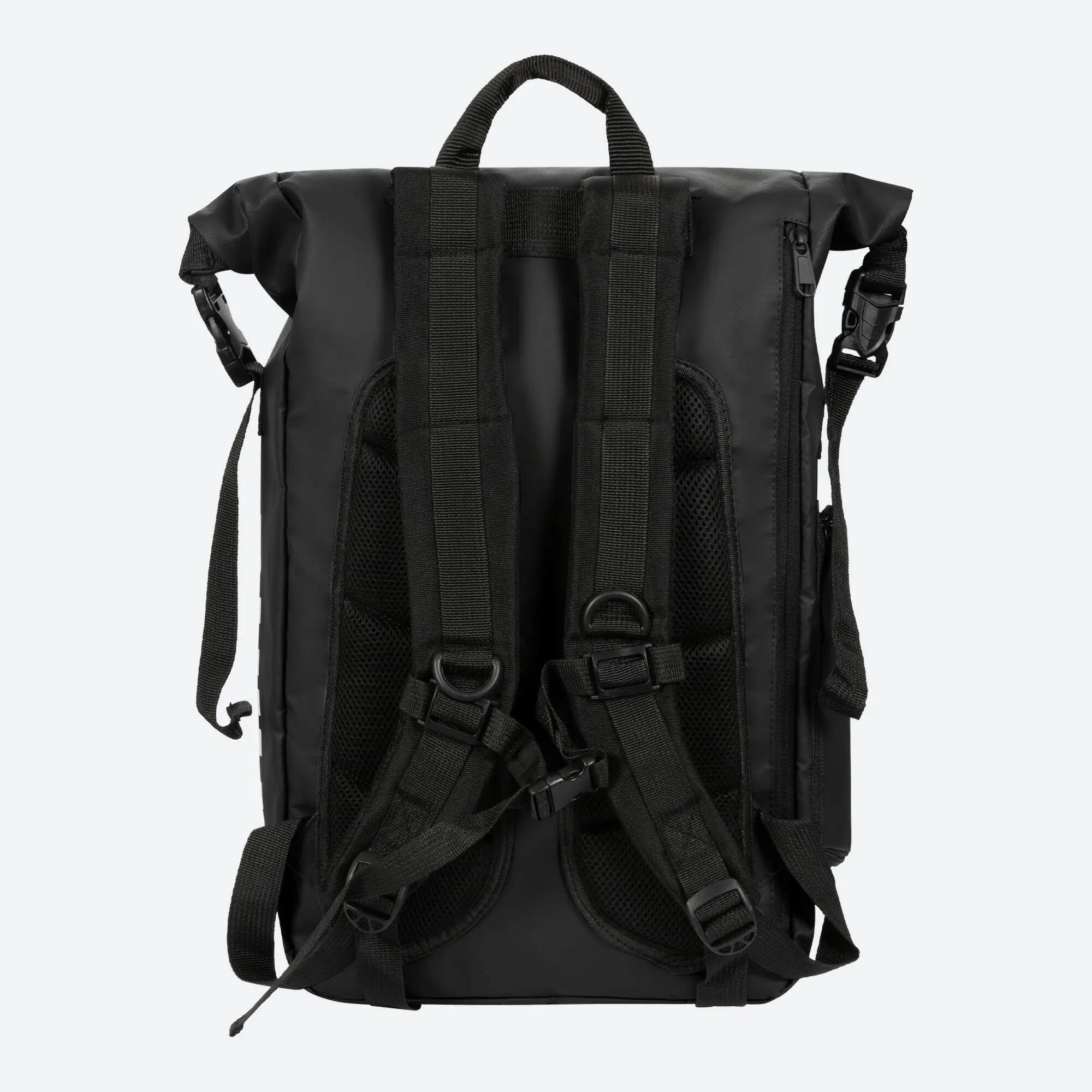 Zaino sportivo impermeabile roll-top 30 litri con tasca PC ORA nero 4/6