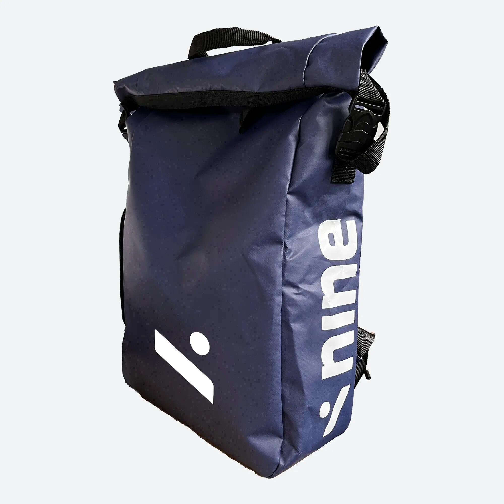 Sac à dos ordinateur imperméable roll-top 30 L pour le sport ORA bleu marine 3/7