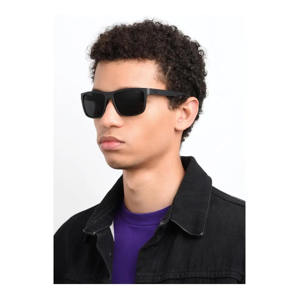 Polaroid Rectangle Mens Matte Black Grey Polarized PLD 2058/S 4/4