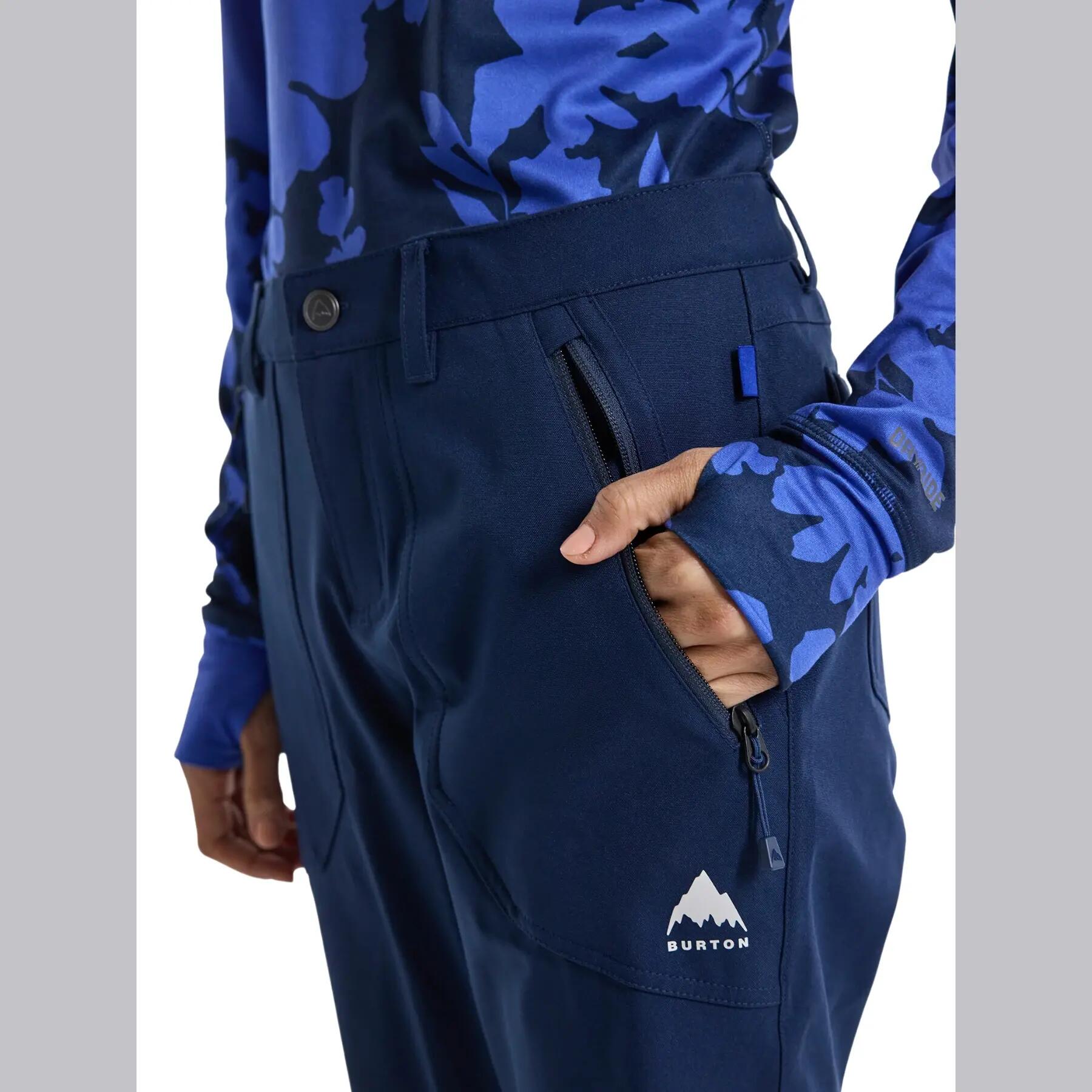 Pantaloni da snowboard Burton Vida Blu marino 3/4