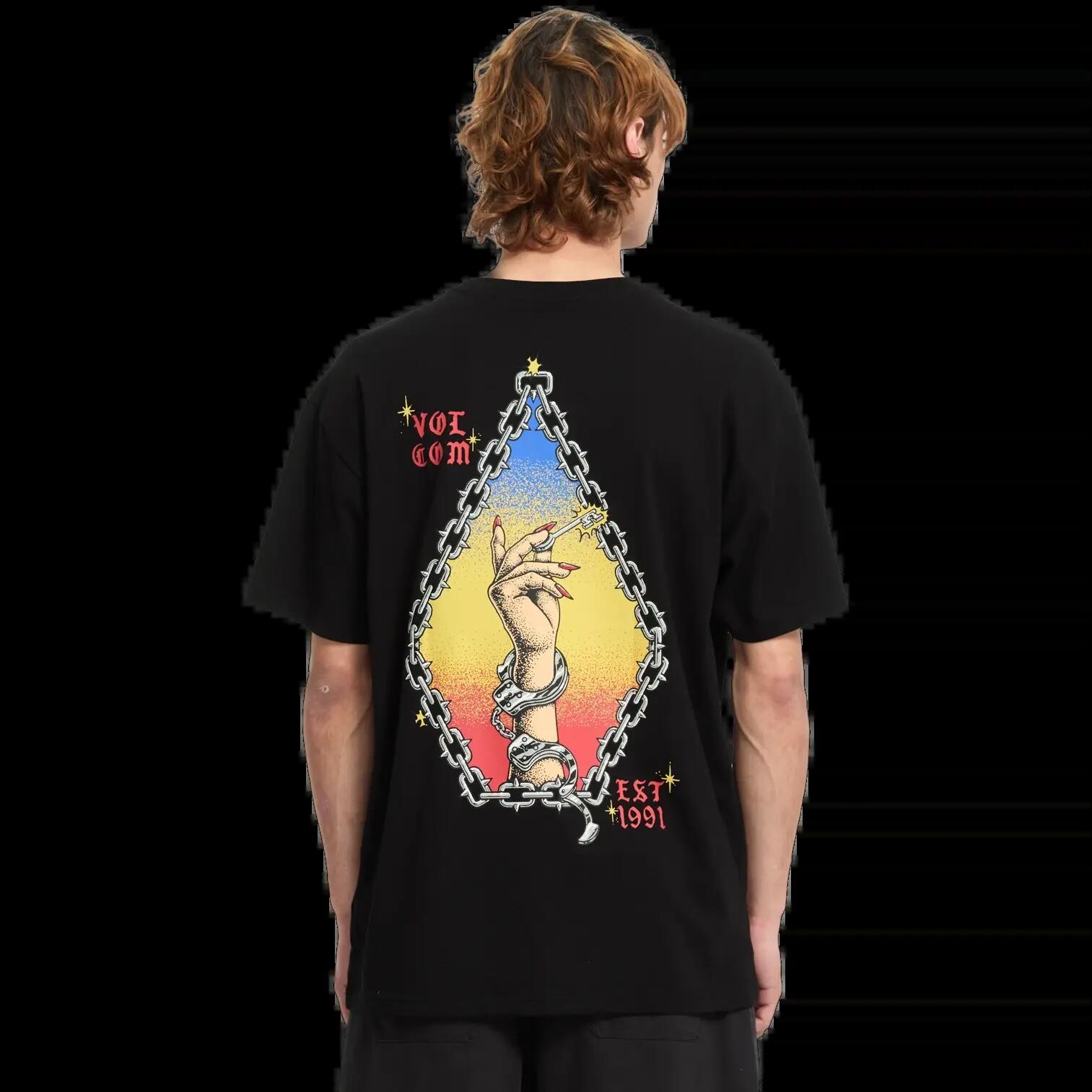 T-shirt Volcom Fa Daniel Shepard Zwart Wit 2/6