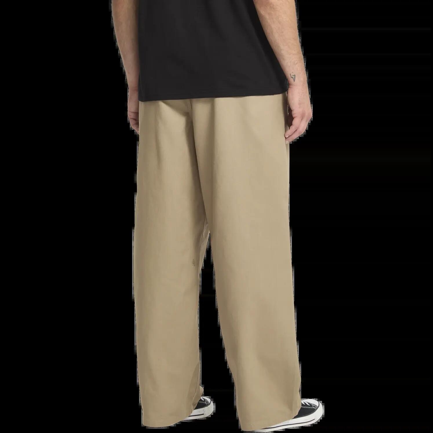 Pantalón Volcom Baggos Pleat Trousers Khaki 2/2