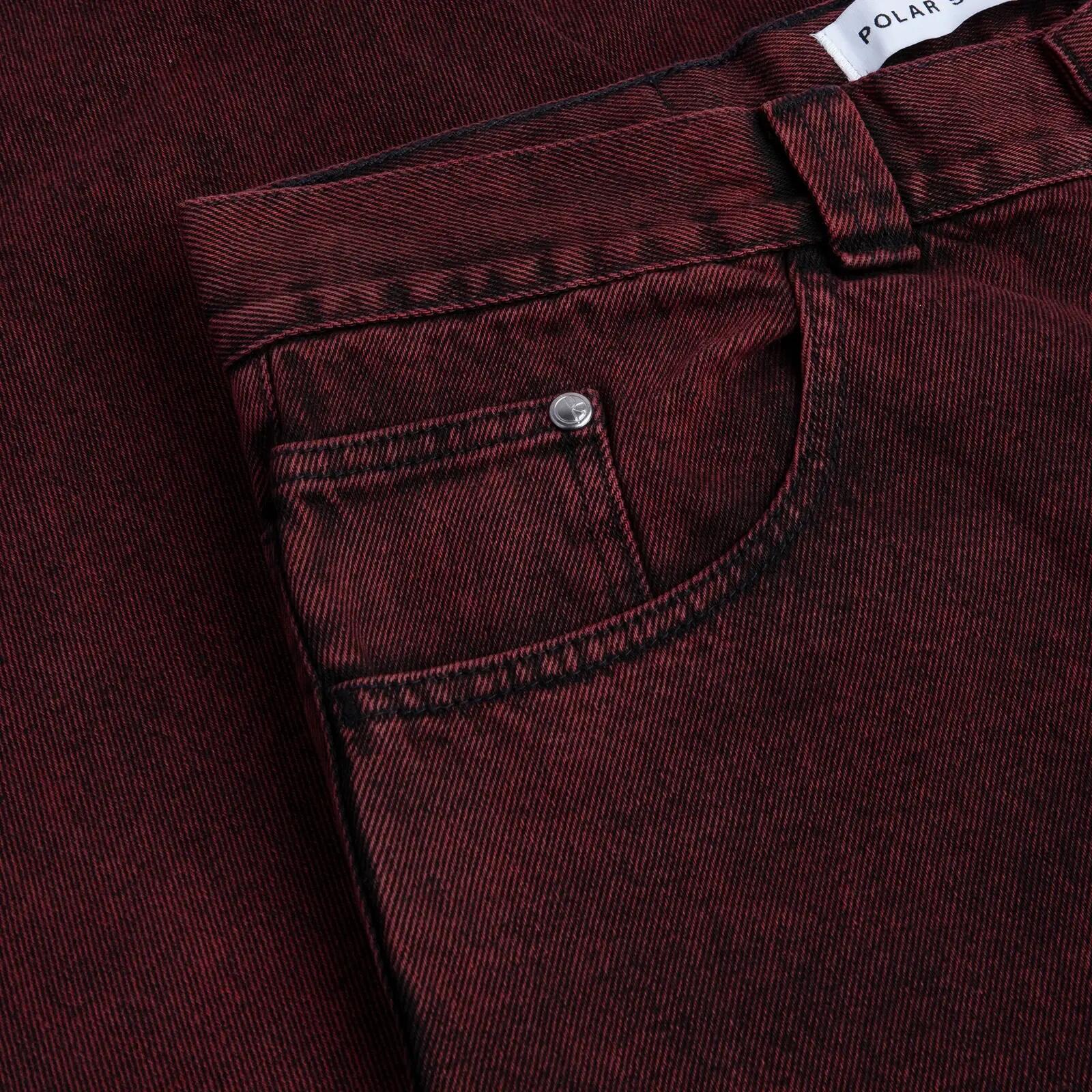 Calças Polar Skate Co Big Boy Pants Vermelho Preto 3/4