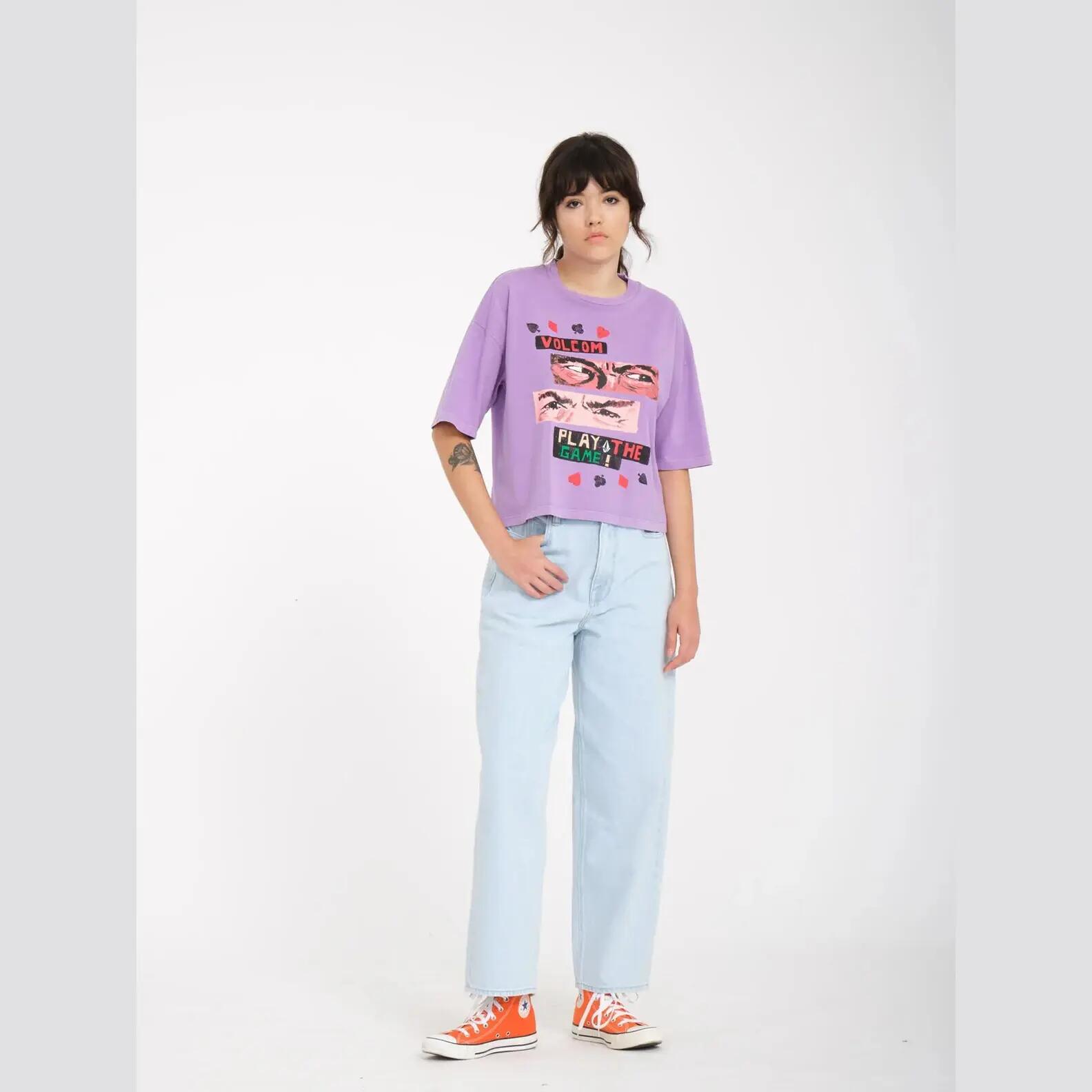 T-shirt Volcom Play The Roxo 3/4