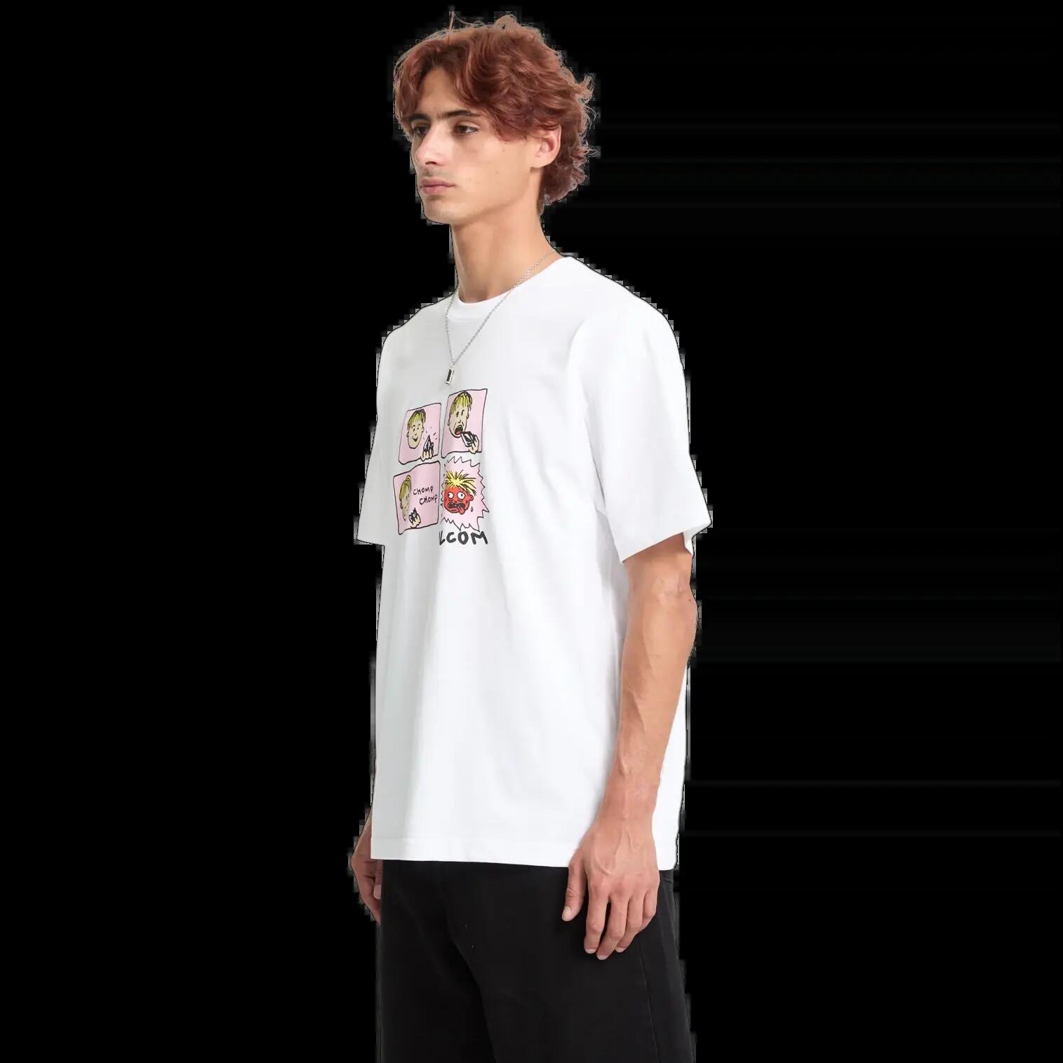 T-shirt Volcom Chomp Chomp Branco 6/7