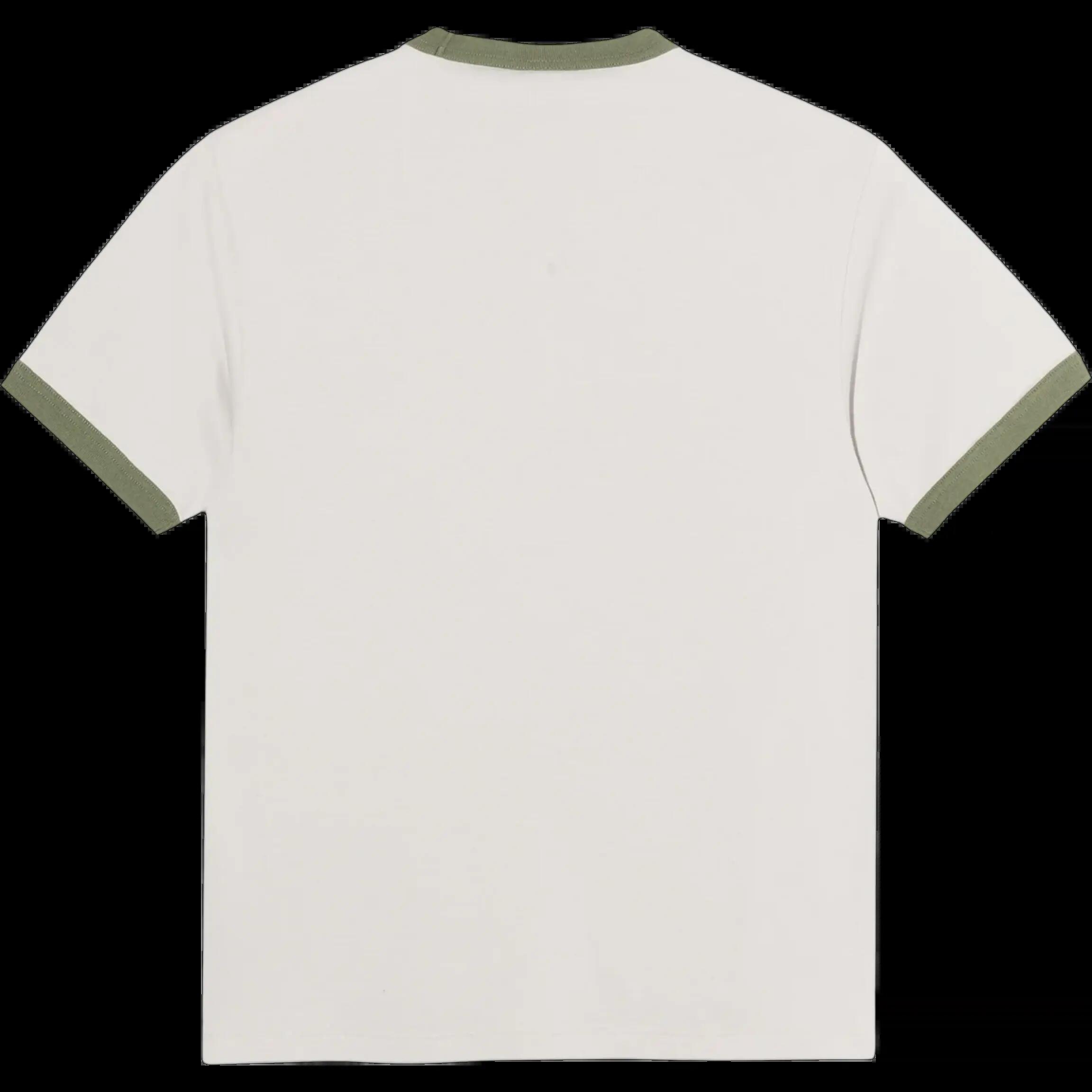 T-shirt Polar Skate Co Ringer Tee Bege Verde 3/3