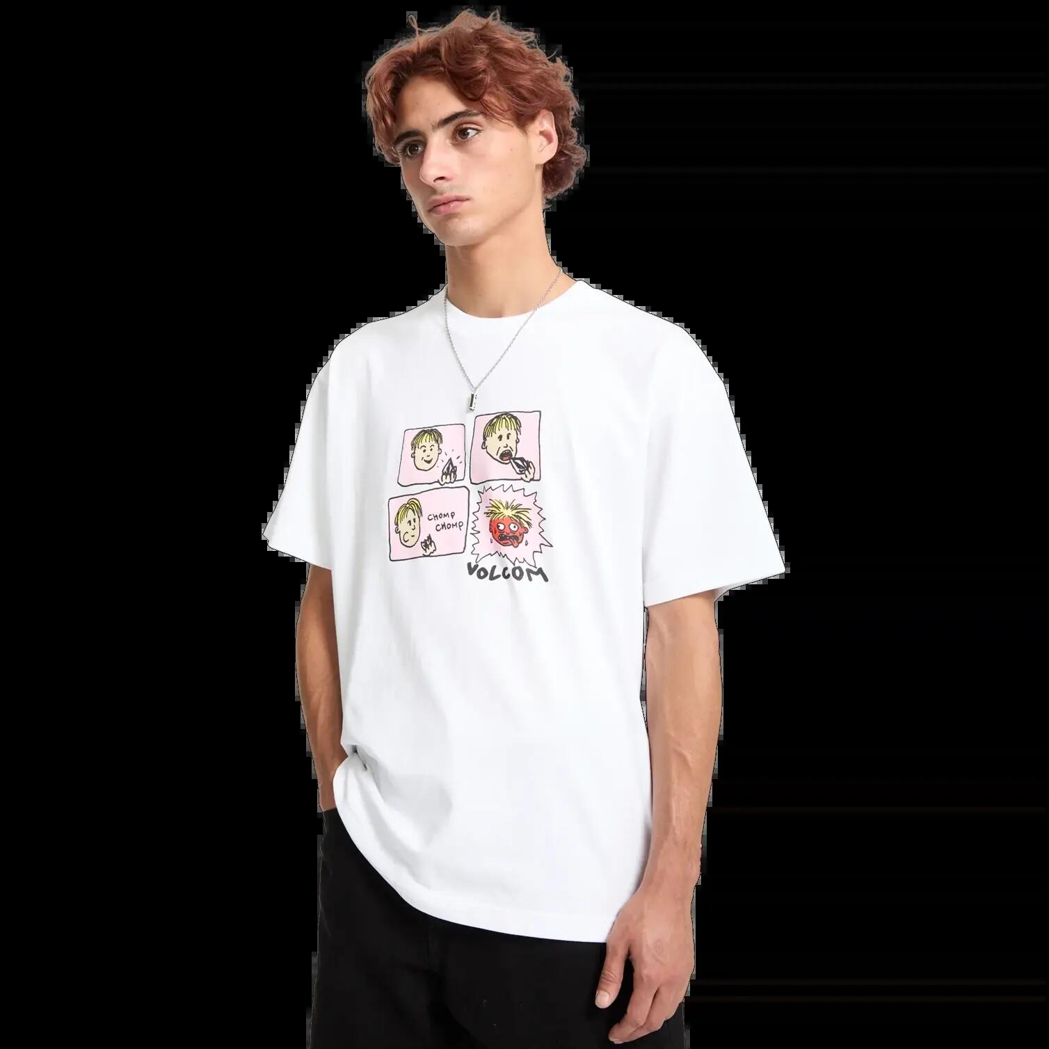 T-shirt Volcom Chomp Chomp Branco 4/7