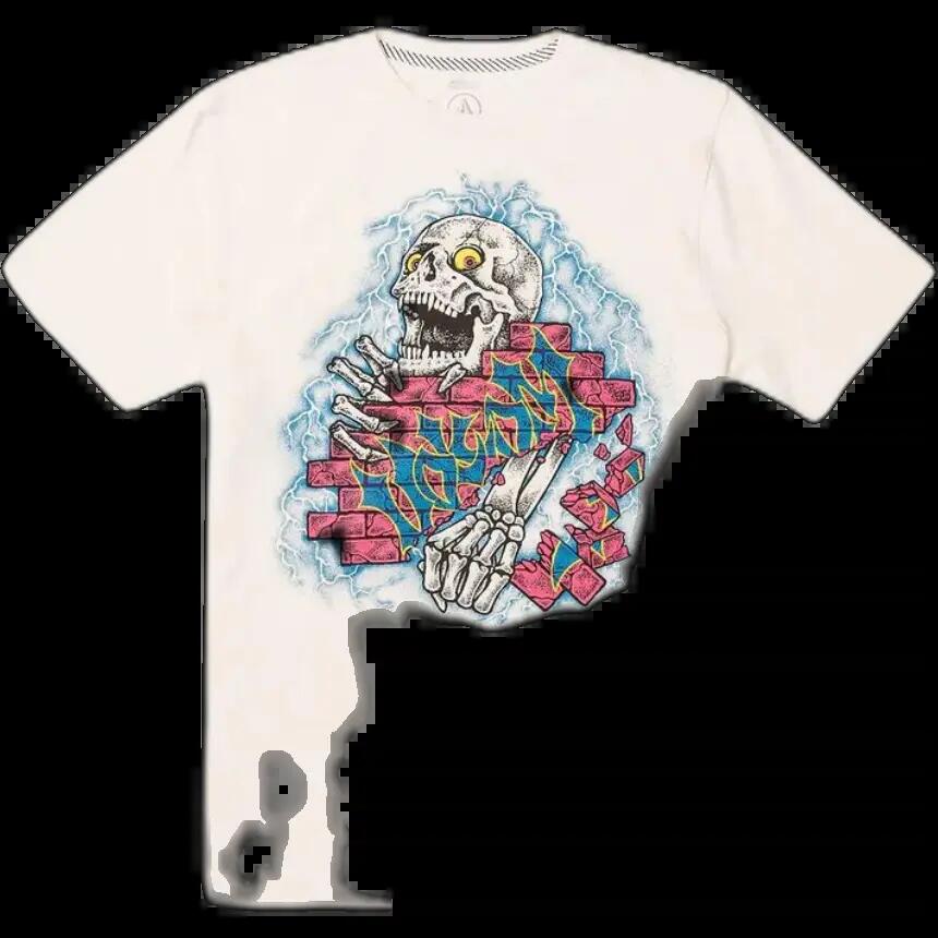 T-shirt Volcom Wall Puncher Branco 1/2