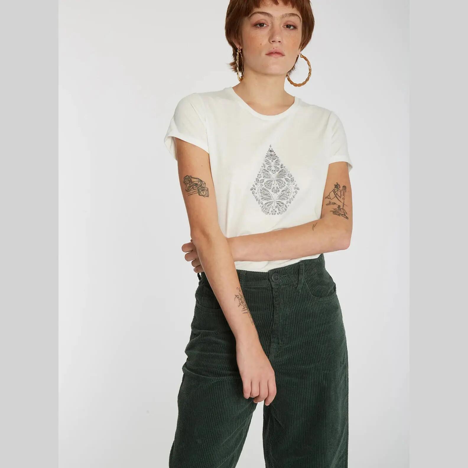 Camiseta Volcom Radical Daze Blanco 3/4