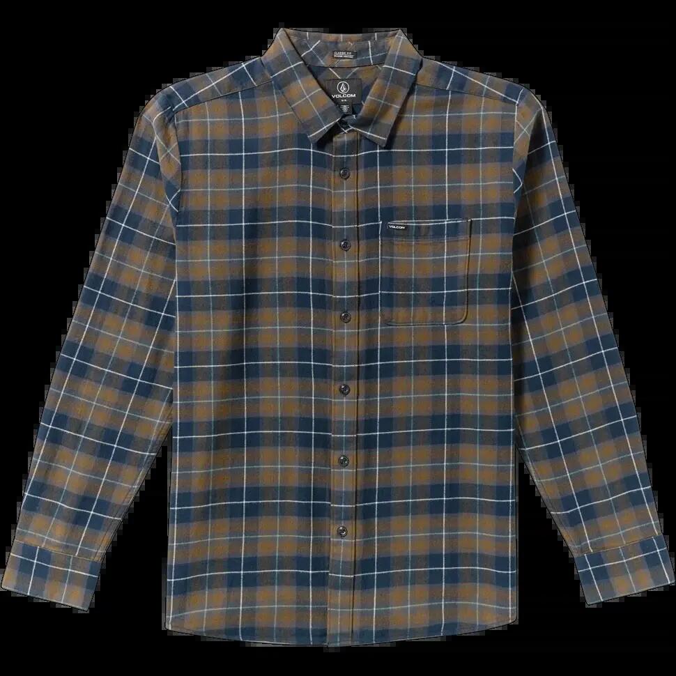 Camisa Volcom Caden Plaid Shirt Navy 6/7
