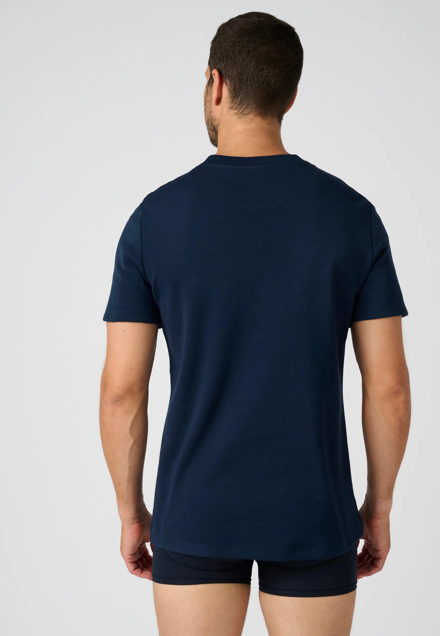 T-shirt thermique Thermolactyl manches courtes, molleton gratté - Bleu 3/5
